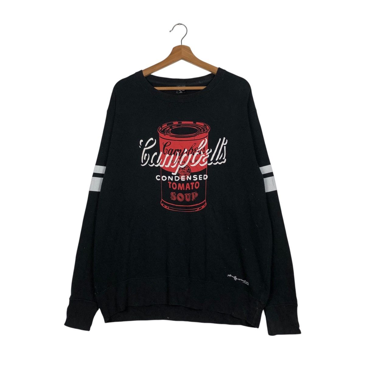 Andy Warhol × Japanese Brand 📌Vintage Sweatshirt Andy Warhol Campbells Big Logo Size US XL / EU 56 / 4 - 2 Thumbnail
