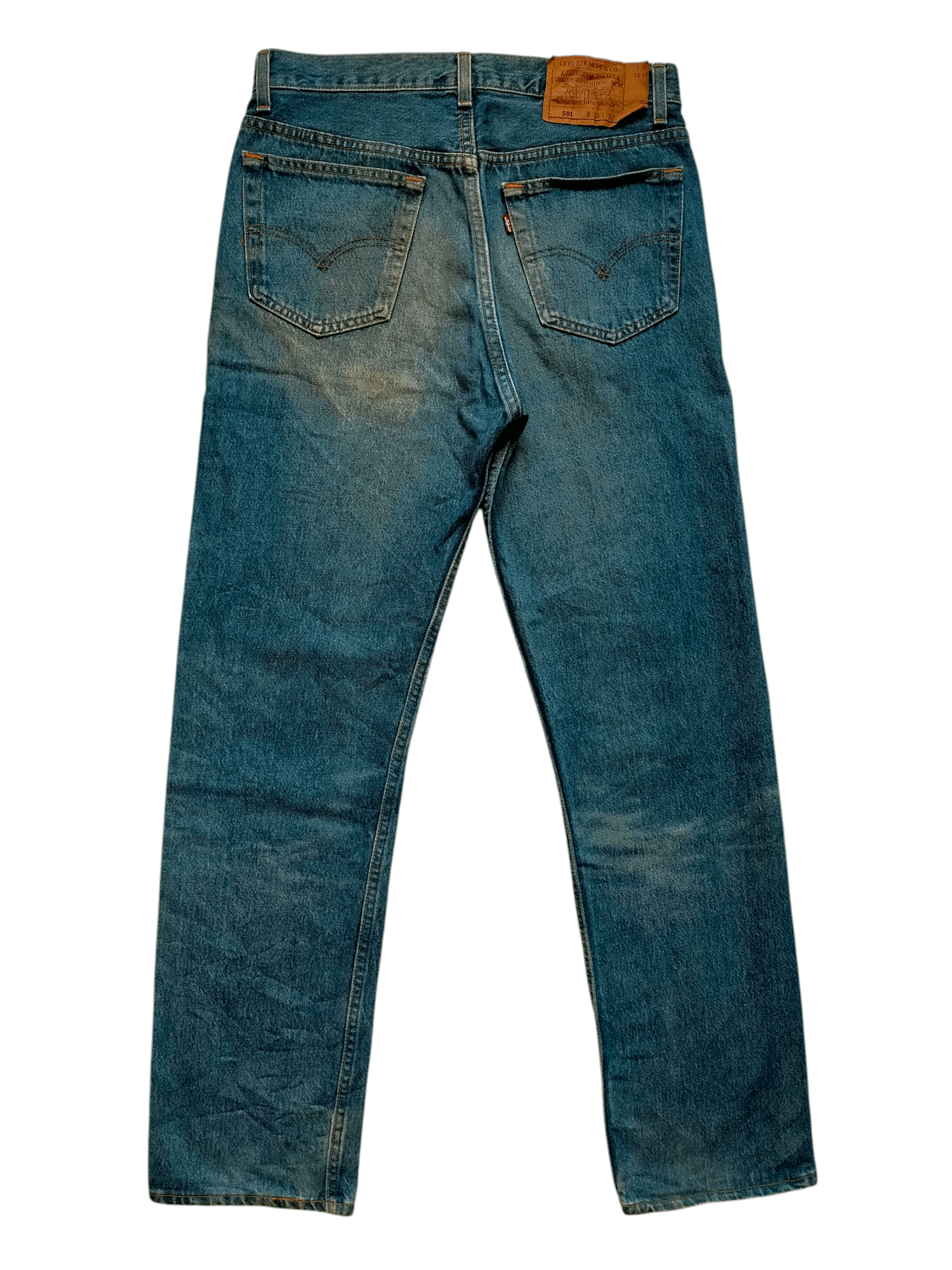 Levi's Vtg Levis 501 Made in usa Blue Denim Jeans Size US 32 / EU 48 - 2 Thumbnail