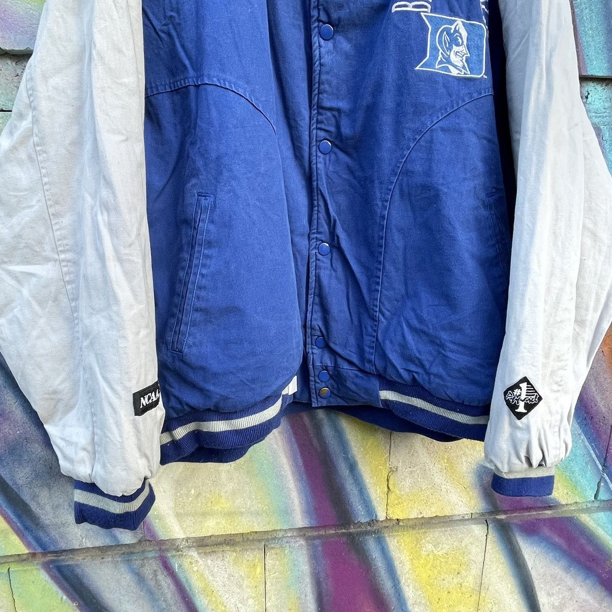 Japanese Brand × Vintage Vintage 90’s Blue Devils University Bomber Size US XL / EU 56 / 4 - 5 Thumbnail