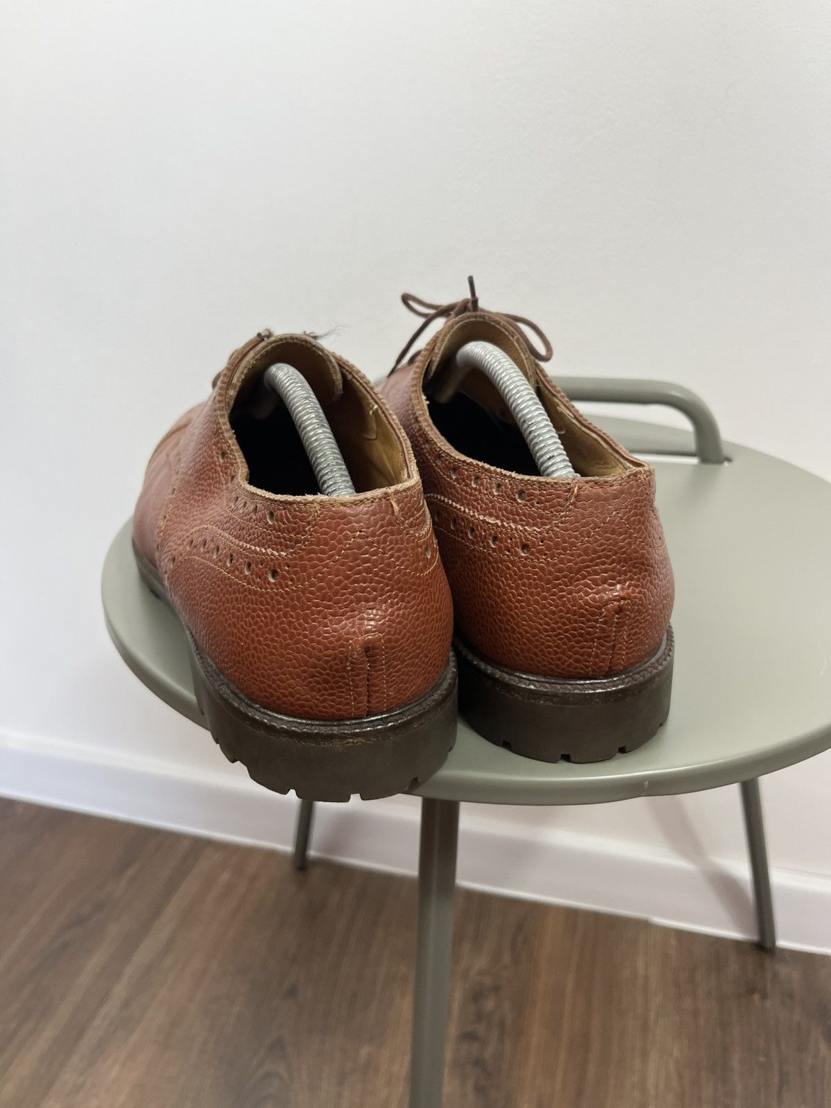 Other Leather Brogue Derby Shoes Vibram Sole Brown Lace Up Size 45 Size US 11 / EU 44 - 9 Thumbnail