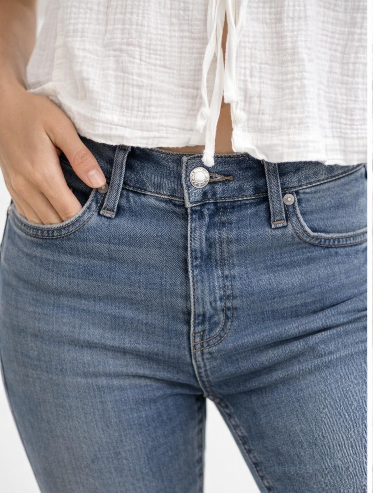 Other Dear John Cropped Flared Denim Jeans 27 Size 30" / US 8 / IT 44 - 1 Thumbnail