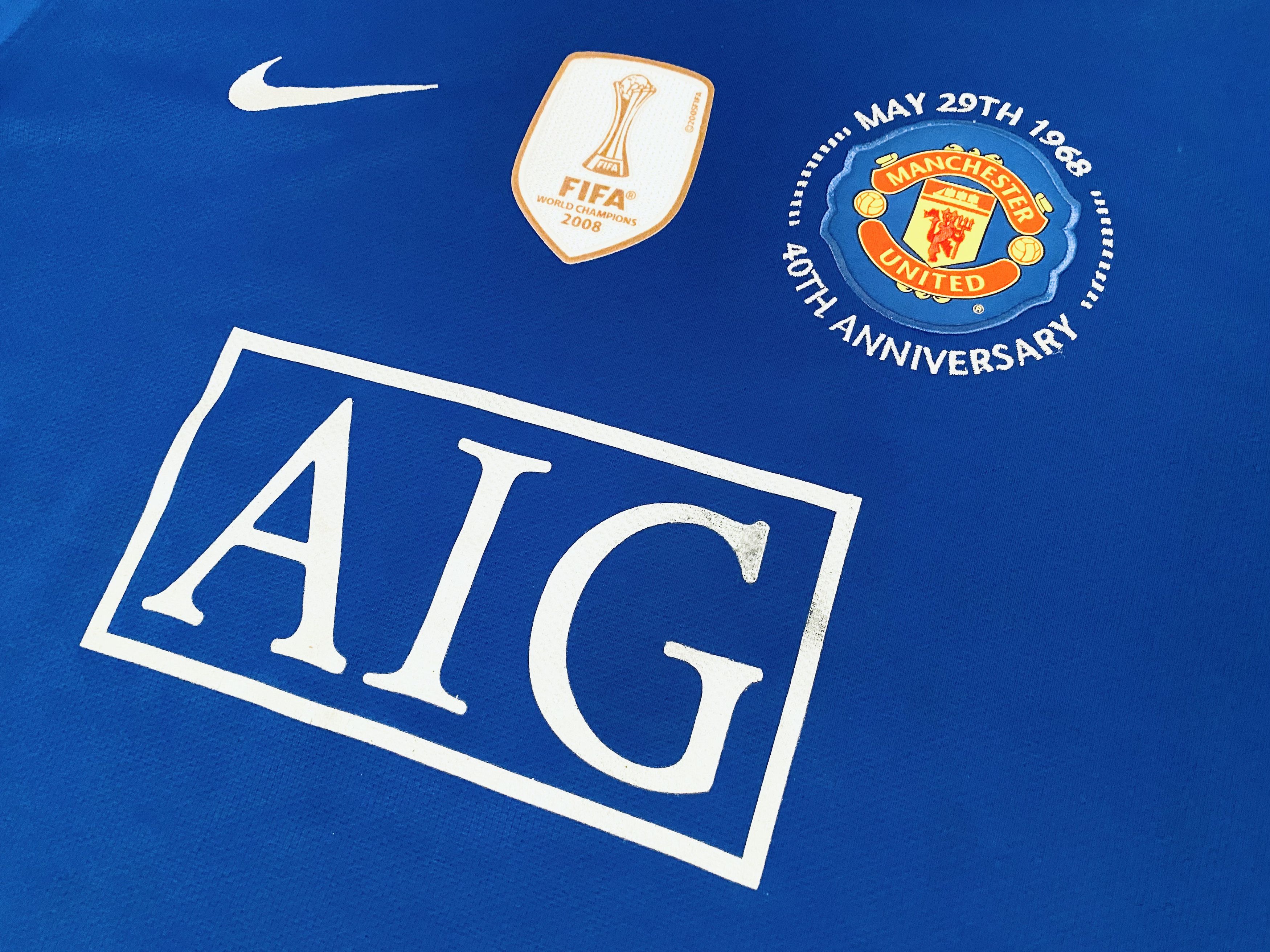 Nike Manchester United *Ronaldo* Third Jersey 2008 - 2009 Size US XXL / EU 58 / 5 - 6 Thumbnail
