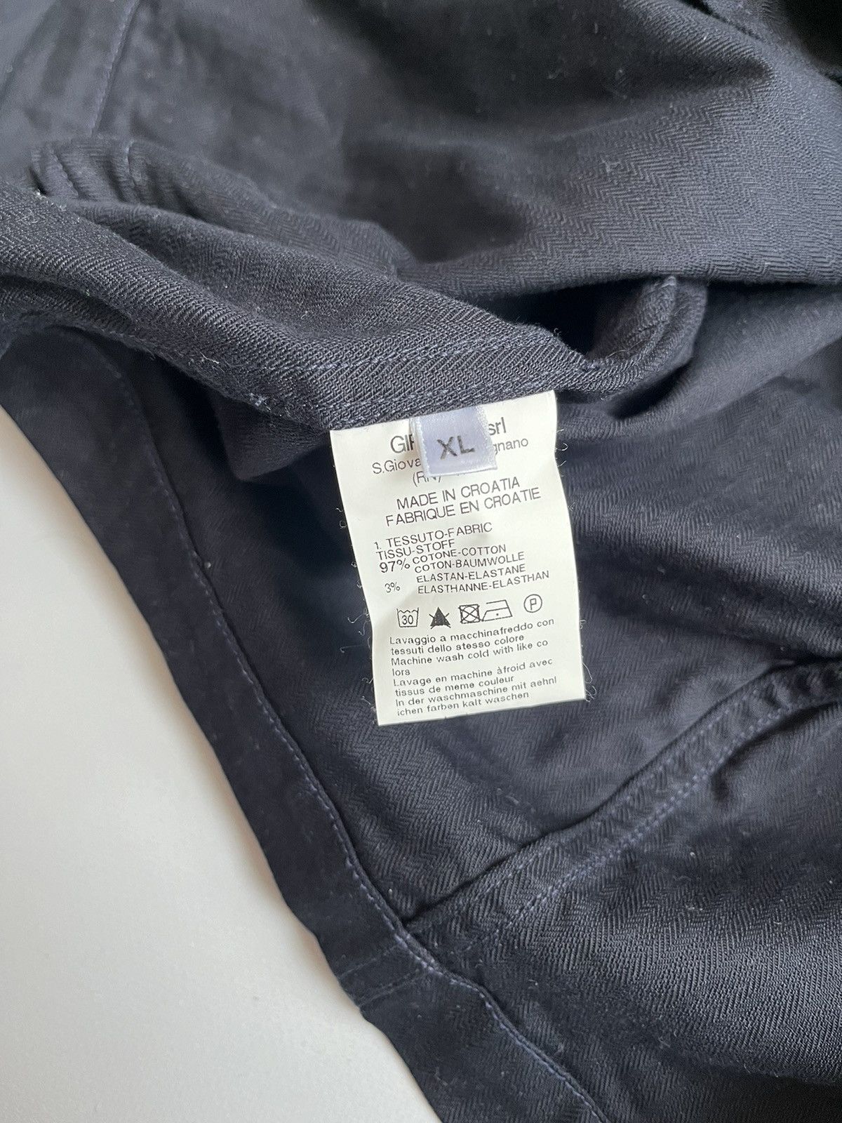 Marithe + Francois Girbaud Le Casual De Marithe Francois Girbaud HBT Men Navy Blazer Size US XL / EU 56 / 4 - 18 Thumbnail