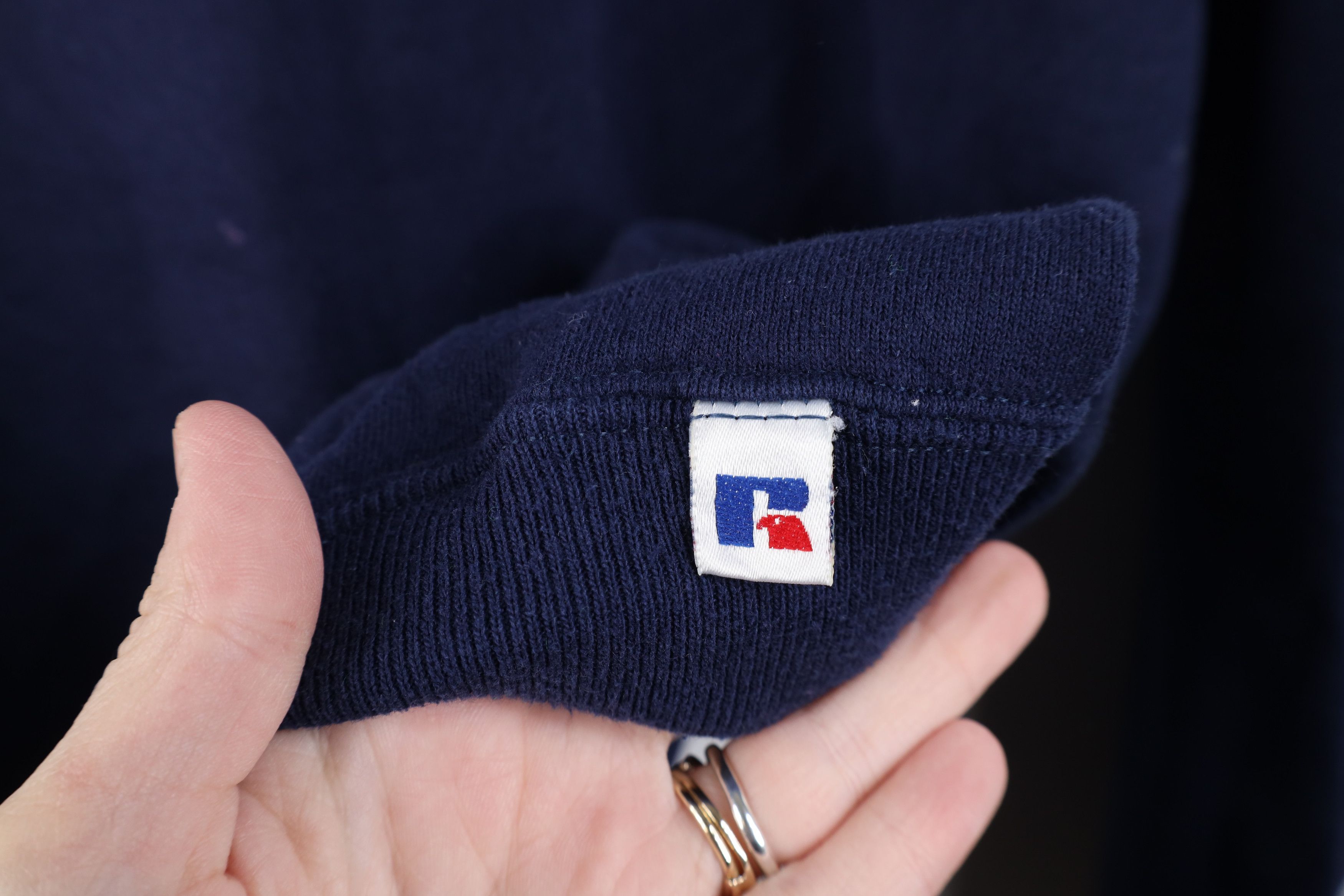 Russell Athletic Vintage 90s Russell Athletic Crewneck Sweatshirt USA Blue Size US XXL / EU 58 / 5 - 4 Thumbnail