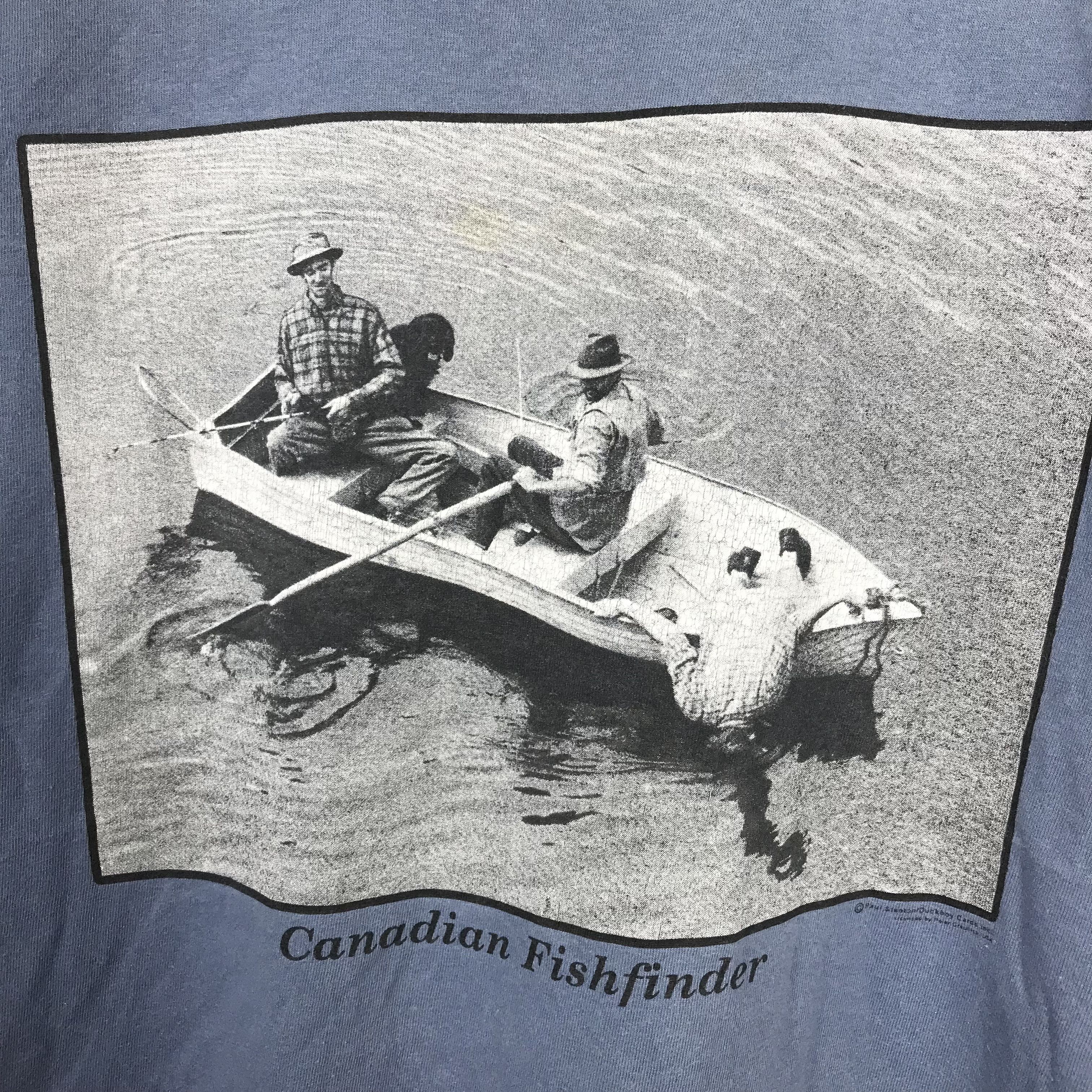 Vintage Vintage 90S MEN sink ON FISHING phototee Art T-Shirt Size US M / EU 48-50 / 2 - 3 Thumbnail