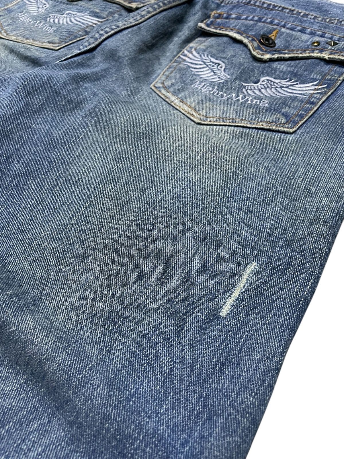 Japanese Brand × Le Grande Bleu (L.G.B.) × Tornado Mart Nylaus Japan Spiral Flare Studded Rhinestones Muddy Jeans Size US 32 / EU 48 - 20 Thumbnail
