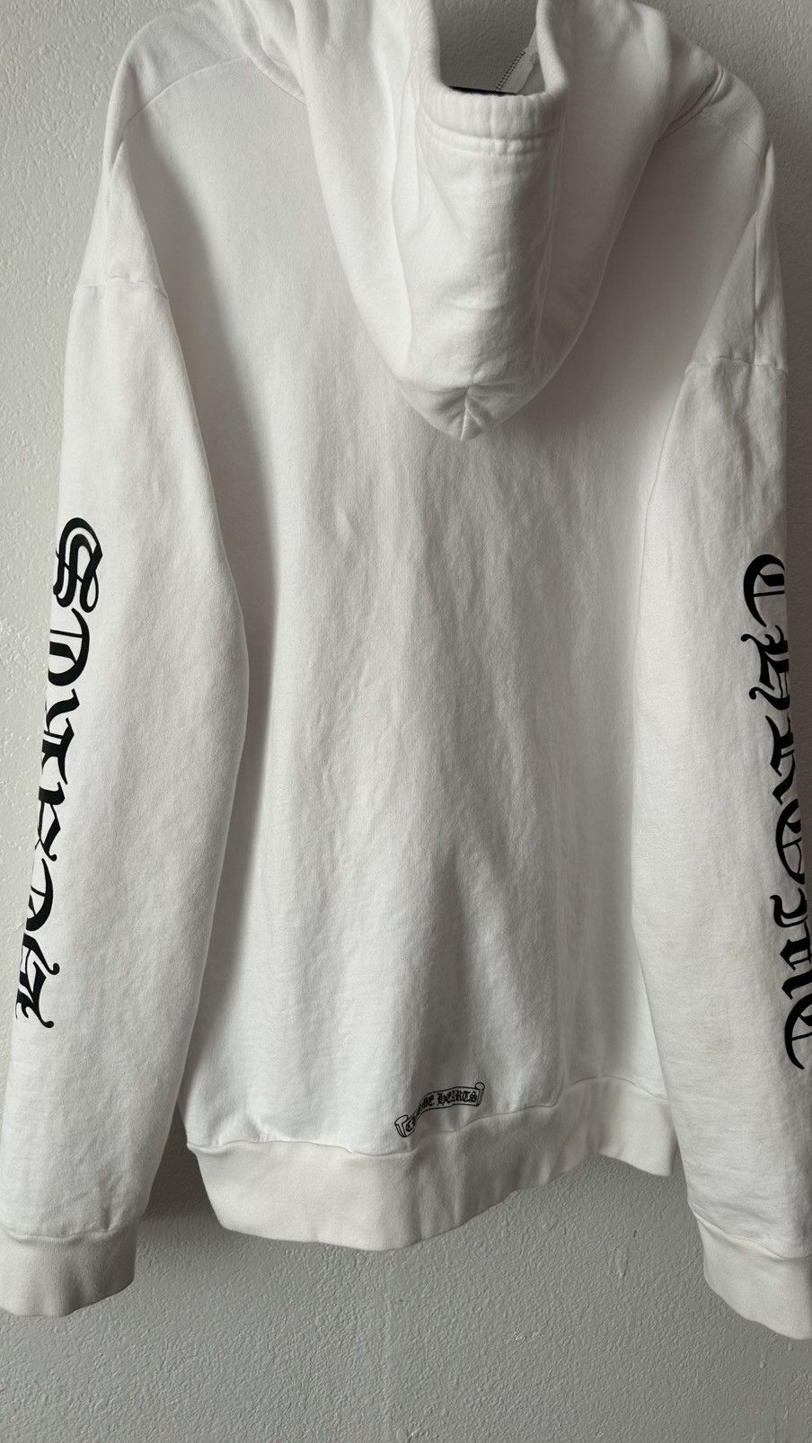 Chrome Hearts Chrome Hearts White Vertical Logo Zip Up Hoodie Size US XXL / EU 58 / 5 - 9 Thumbnail