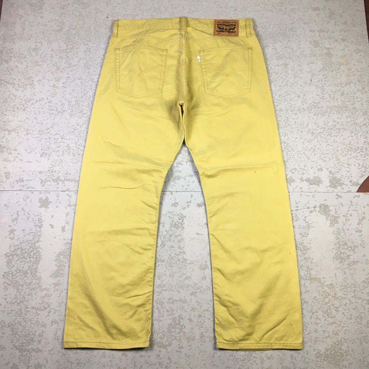 Levi's × Levi's Vintage Clothing × Vintage Rare !! Levis 514 Yellow Retro Style Jeans Size US 36 / EU 52 - 2 Thumbnail