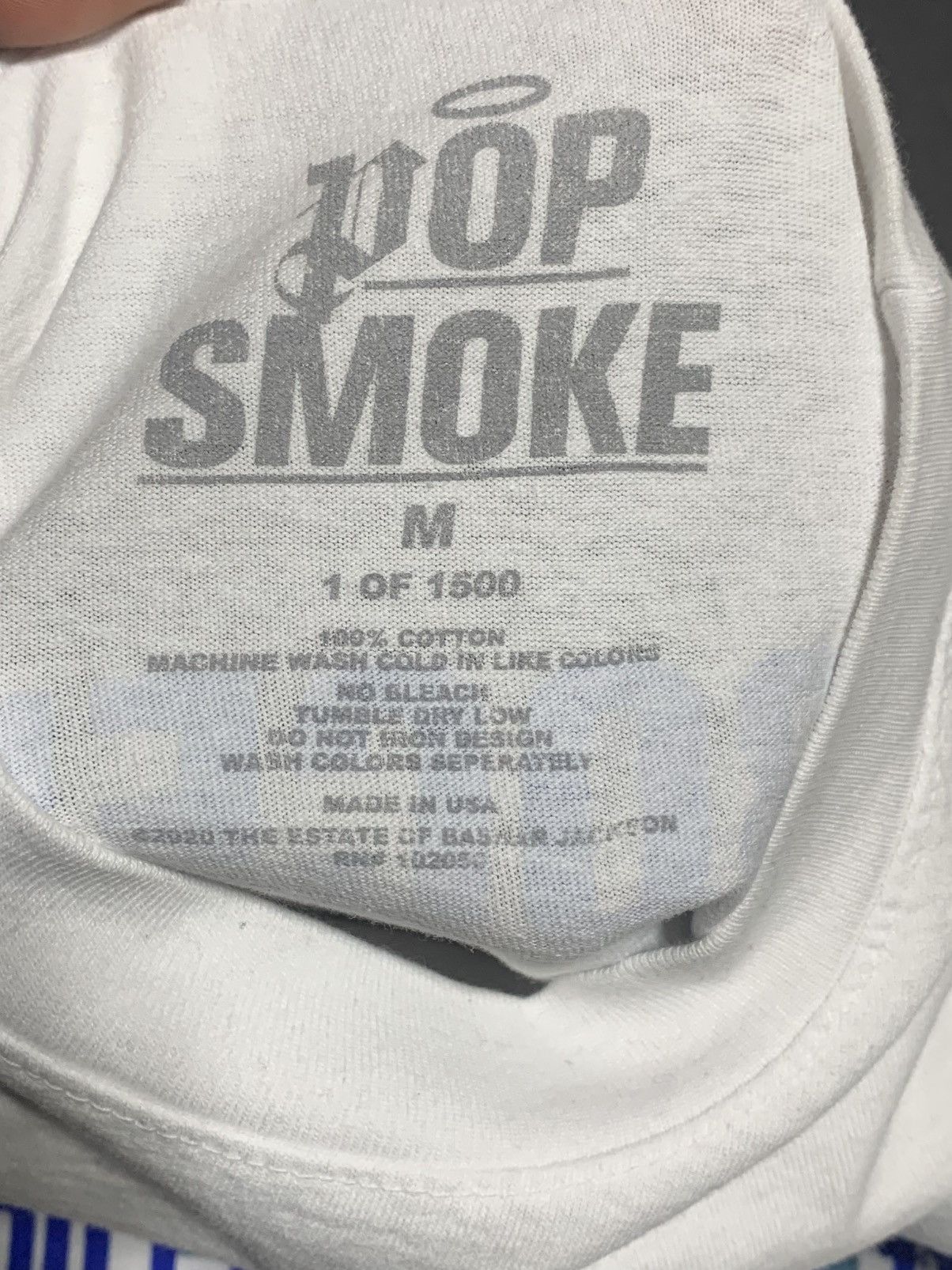 Rap Tees Palm Angels x Pop Smoke Limited Shirt Size Medium Size US M / EU 48-50 / 2 - 3 Thumbnail