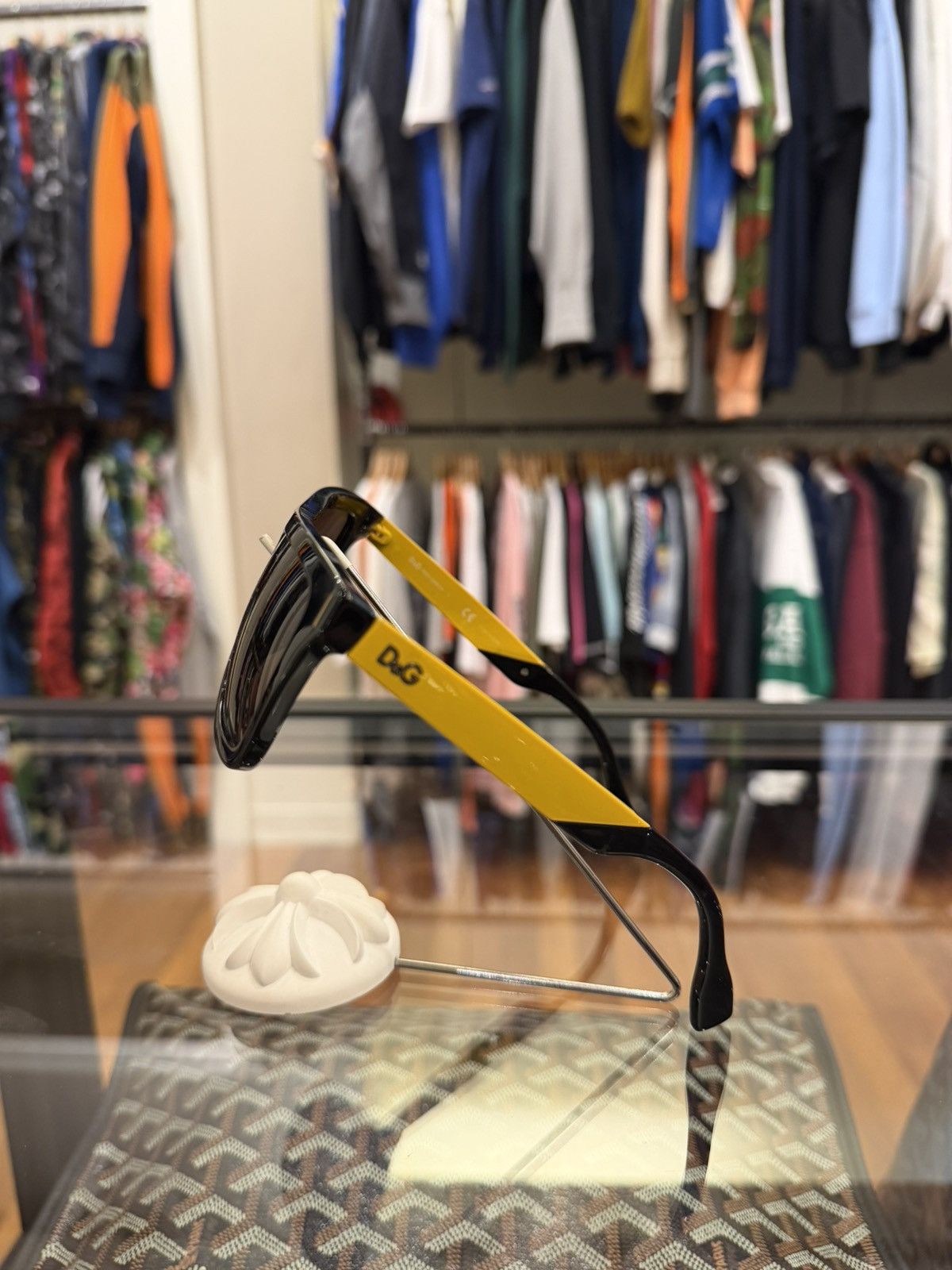 Dolce & Gabbana Dolce & Gabbana Sunglasses Black / Yellow Size ONE SIZE - 7 Thumbnail