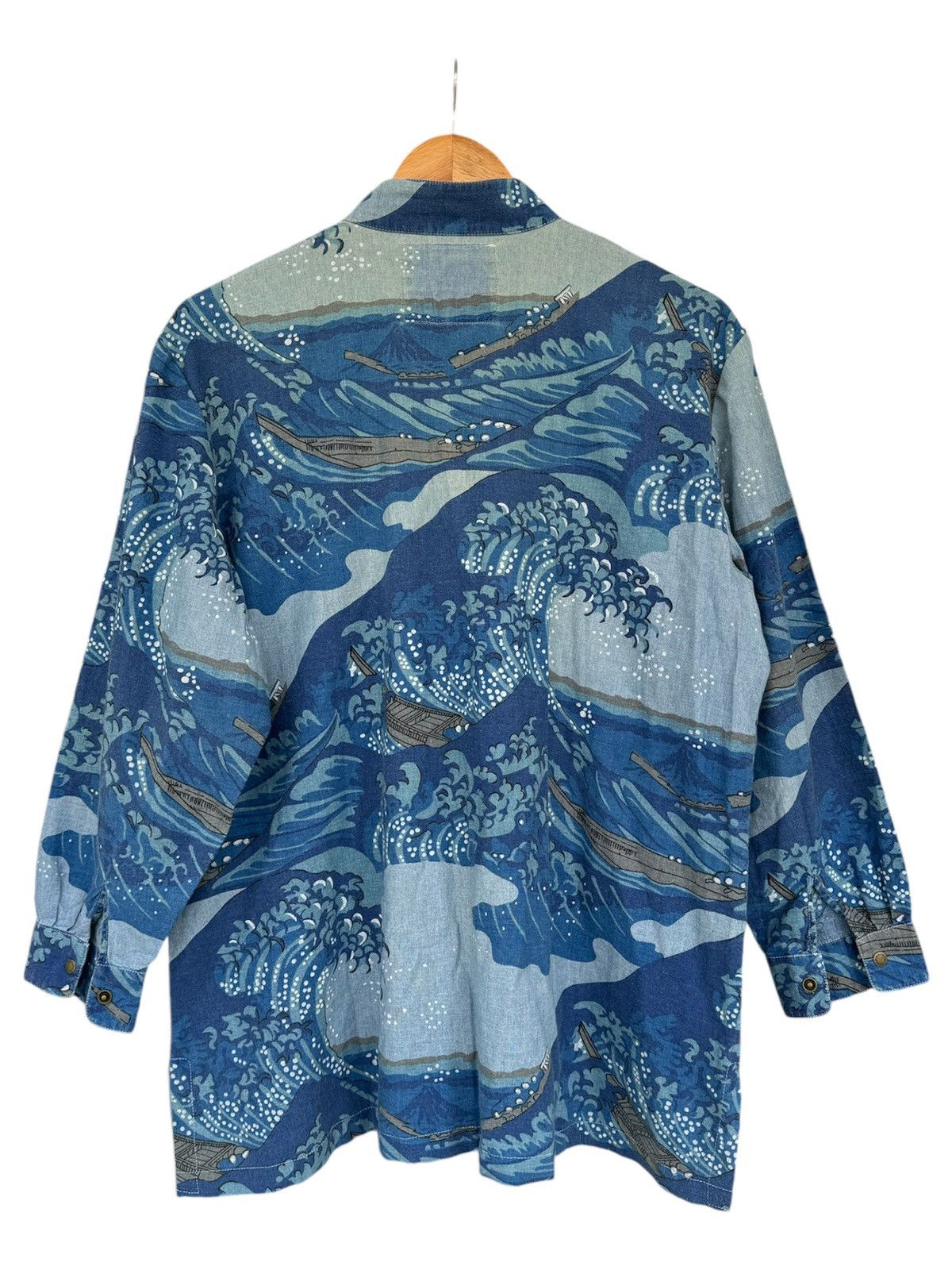 Kenzo KENZO JEANS VINTAGE LONG SLEEVE KIMONO STYLE SHIRT Size US M / EU 48-50 / 2 - 3 Thumbnail