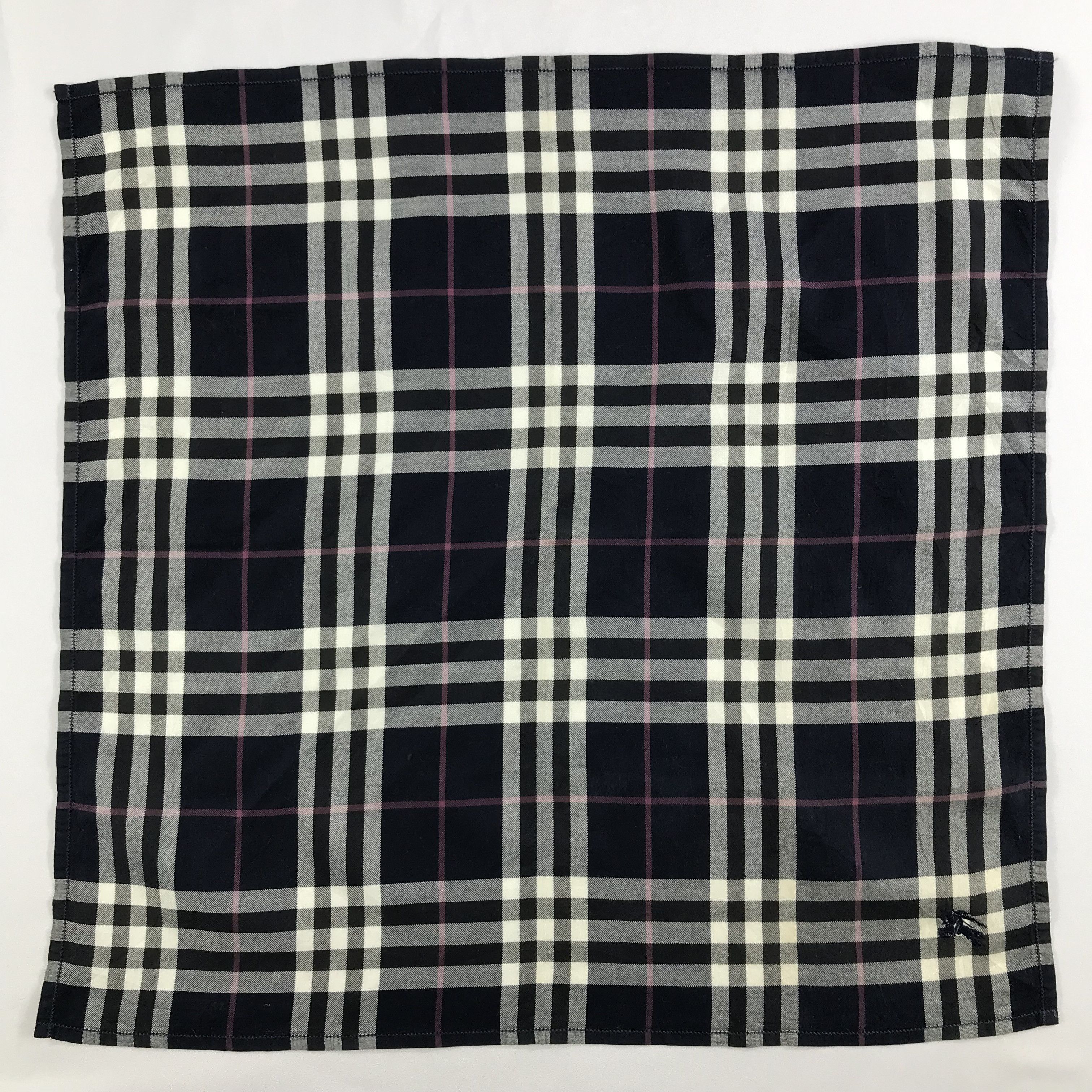 Burberry × Vintage Burberry Bandana / Handkerchief / Neckerchief - S2630 Size ONE SIZE - 1 Thumbnail