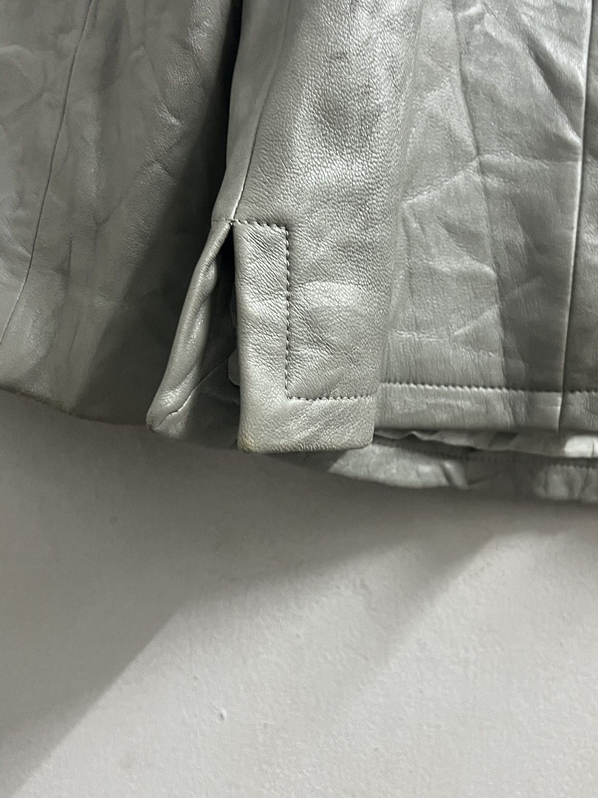 Other CARLO CARMOGNINI ZIPPER JACKET LEATHER GREY Size US L / EU 52-54 / 3 - 4 Thumbnail