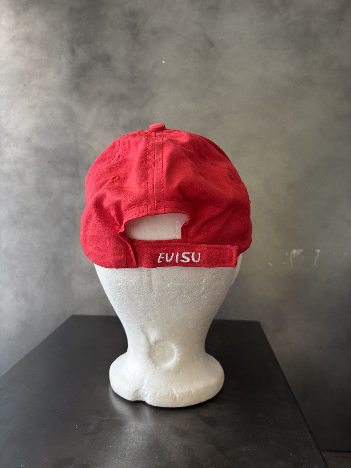 Vintage Vintage Evisu Style Hat Custom 2000s Baseball Cap Velcro Red Size ONE SIZE - 8 Thumbnail