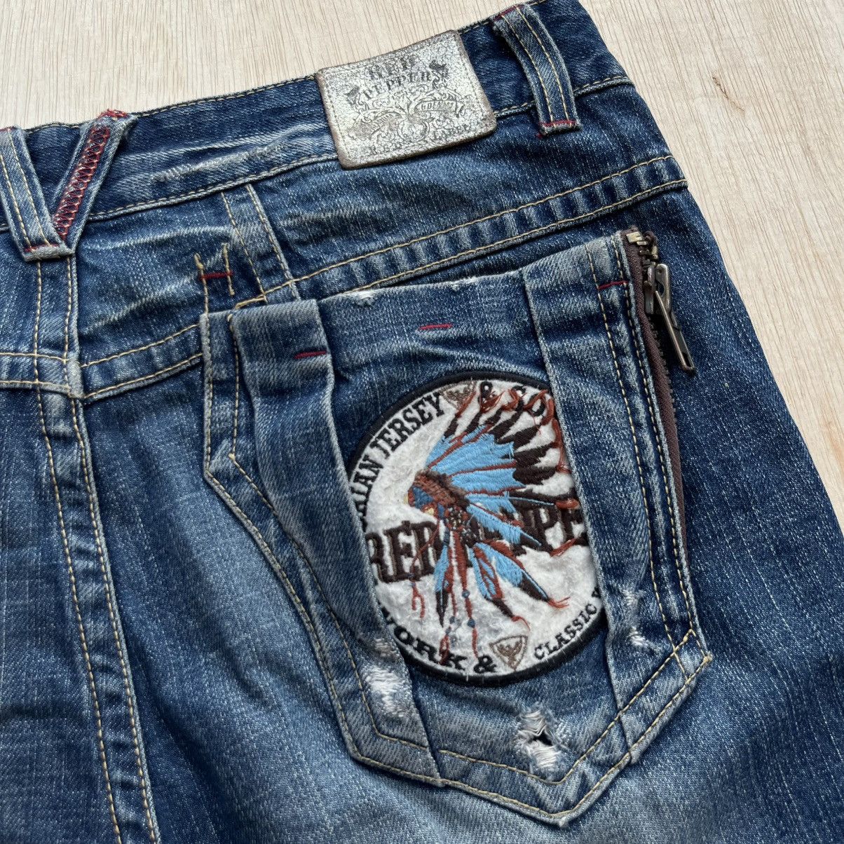 Japanese Brand RED PEPPER DISTRESSED DENIM JAPANESE BRAND CLASSIC WEAR HG Size US 34 / EU 50 - 9 Thumbnail