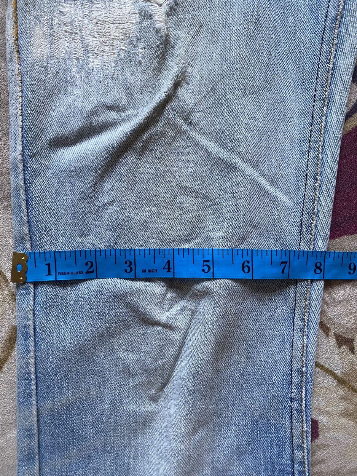 If Six Was Nine 🔥FLARE🔥Vintage Lee Riders Flare Distressed Denim Size US 27 - 24 Thumbnail