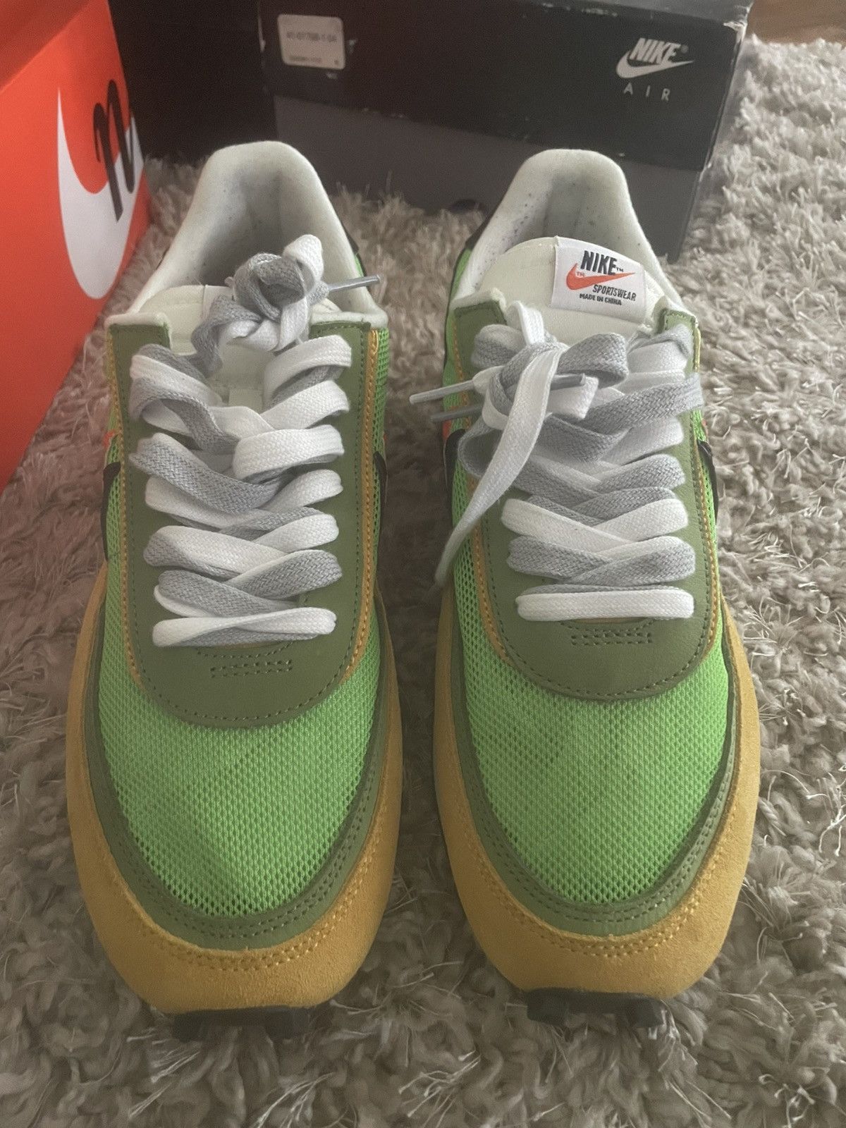 Nike × Sacai Nike Sacai x LDWaffle Green Gusto sz 9 Size US 9 / EU 42 - 4 Thumbnail