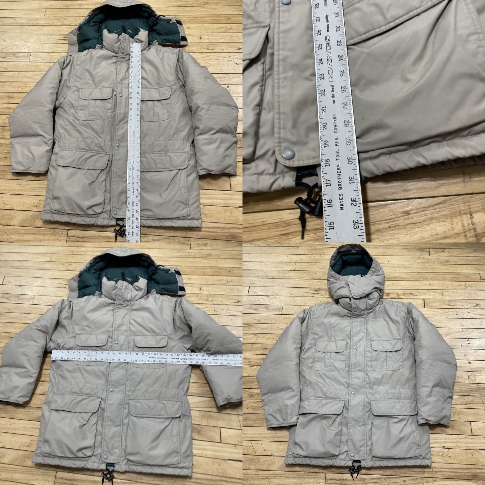 Eddie Bauer Vtg Eddie Bauer Goose Down Puffer Parka Jacket Men M Quilt Hood Khaki Ridge Line Jacket Size US M / EU 48-50 / 2 - 8 Thumbnail
