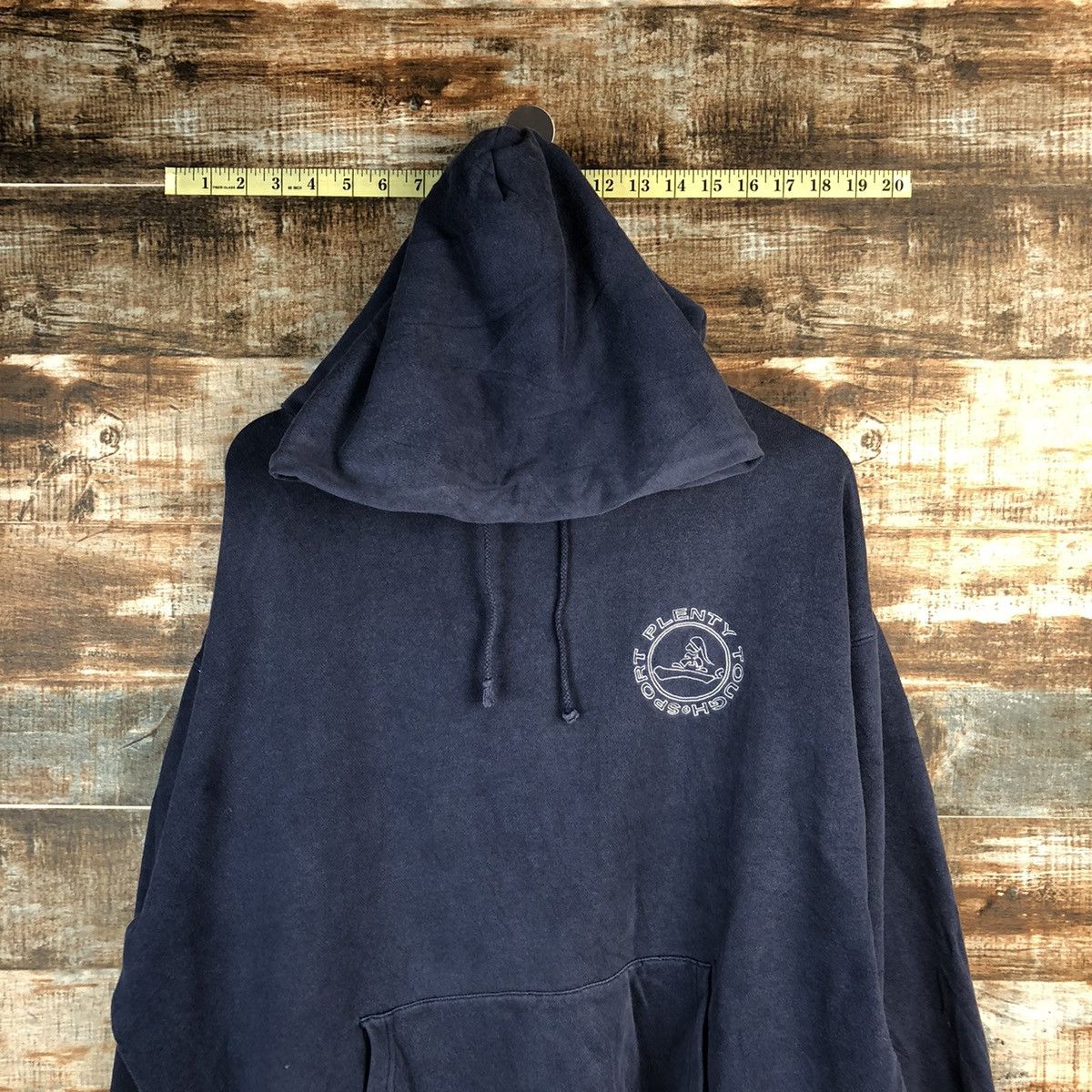 Japanese Brand Plenty Tough Sports Darkblue Hoodie #A1277 Size US L / EU 52-54 / 3 - 2 Thumbnail