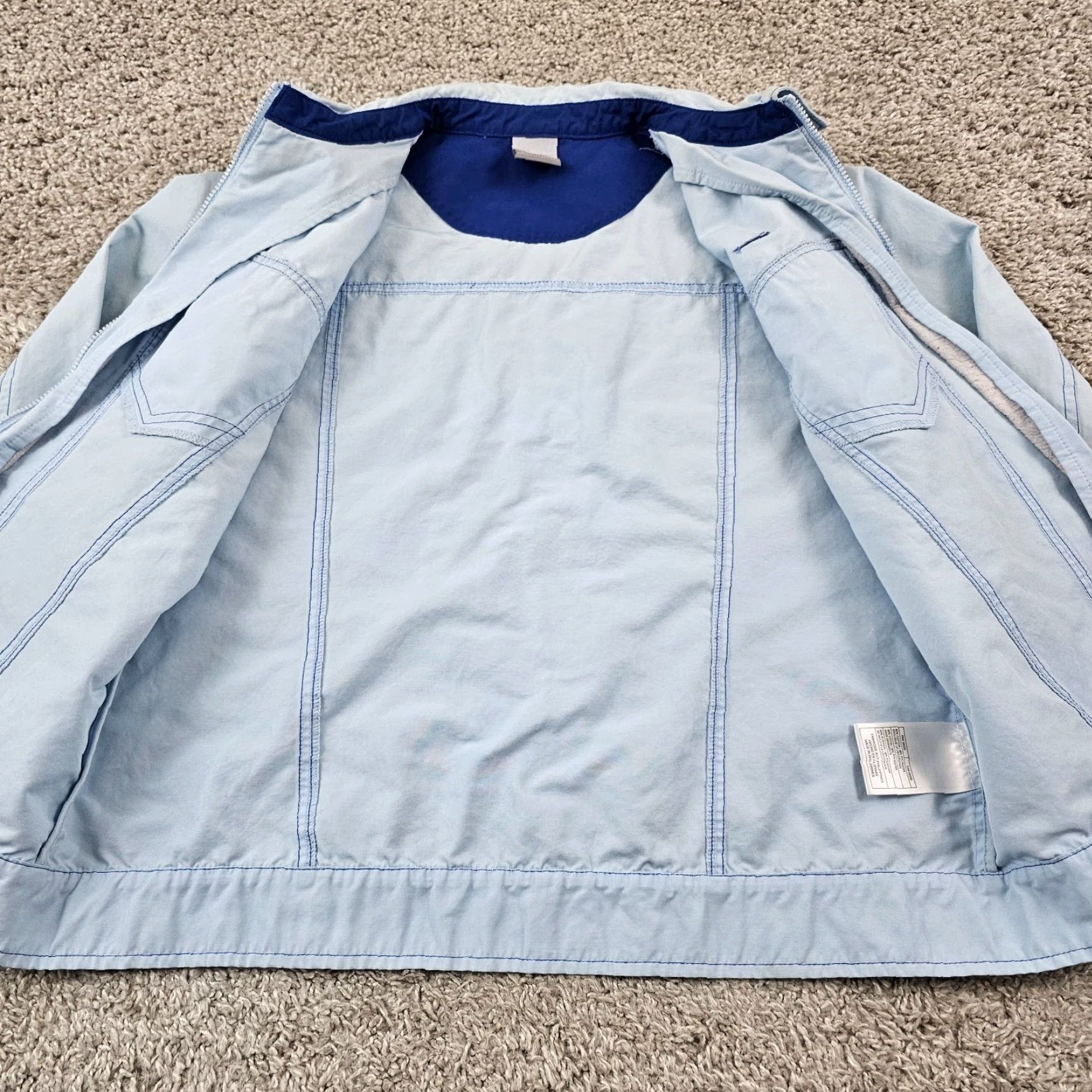 Nike Nike Jacket Women Large L Blue Full Zip Windbreaker Pockets Y2K 2000s Gray Label Size L / US 10 / IT 46 - 5 Thumbnail