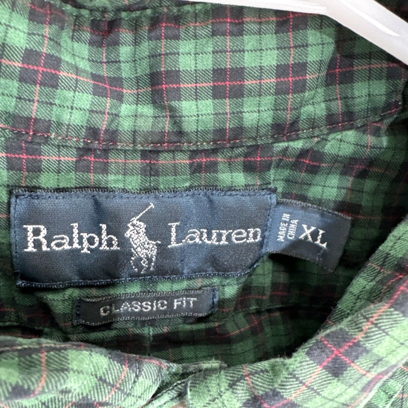 Polo Ralph Lauren VINTAGE Polo Ralph Lauren Mens Classic Fit Shirt XL Plaid Long Sleeve Button-Up Size US XL / EU 56 / 4 - 2 Thumbnail