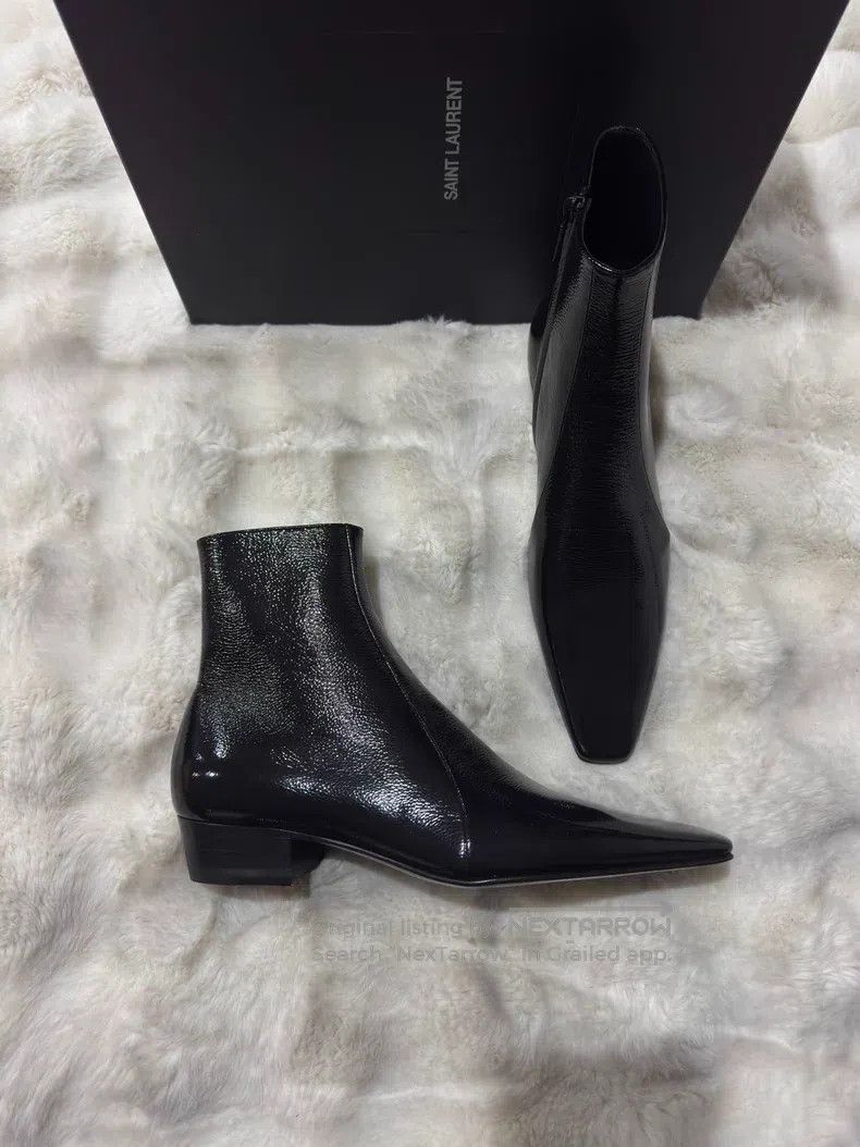 Saint Laurent Paris Saint Laurent Paris Crinkle Boots Men's Boots Size US 8 / EU 41 - 1 Thumbnail