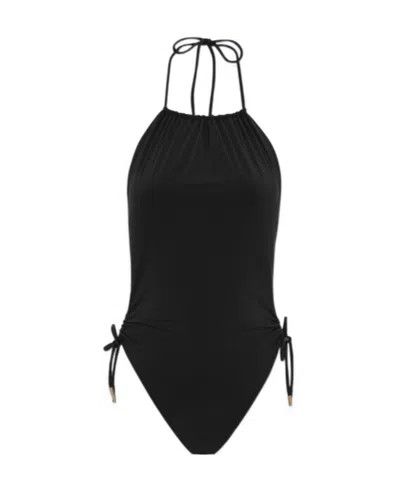 Saint Laurent Paris oc11z1125 Halterneck Swimsuit in Black Size S / US 4 / IT 40 - 1 Preview