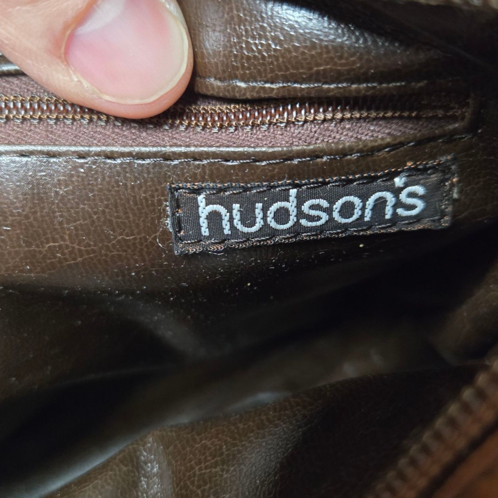 Vintage 1980s Vintage Cognac Brown Leather Hudson's Crossbody Size ONE SIZE - 15 Thumbnail