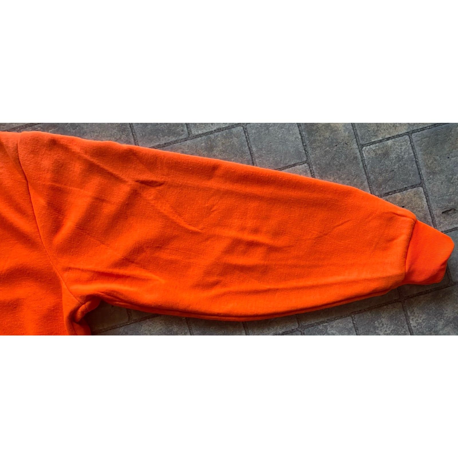 Vintage VINTAGE Orange Men’s L Hunting Hoodie Full Zip Hooded Lined Made In USA 80s 90s Size US L / EU 52-54 / 3 - 7 Thumbnail
