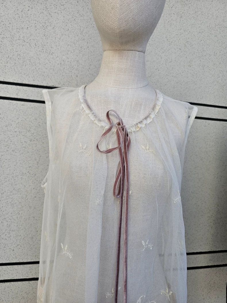 Ann Demeulemeester Ann Demeulemeester Women's lace vest inside Size M / US 6-8 / IT 42-44 - 7 Thumbnail