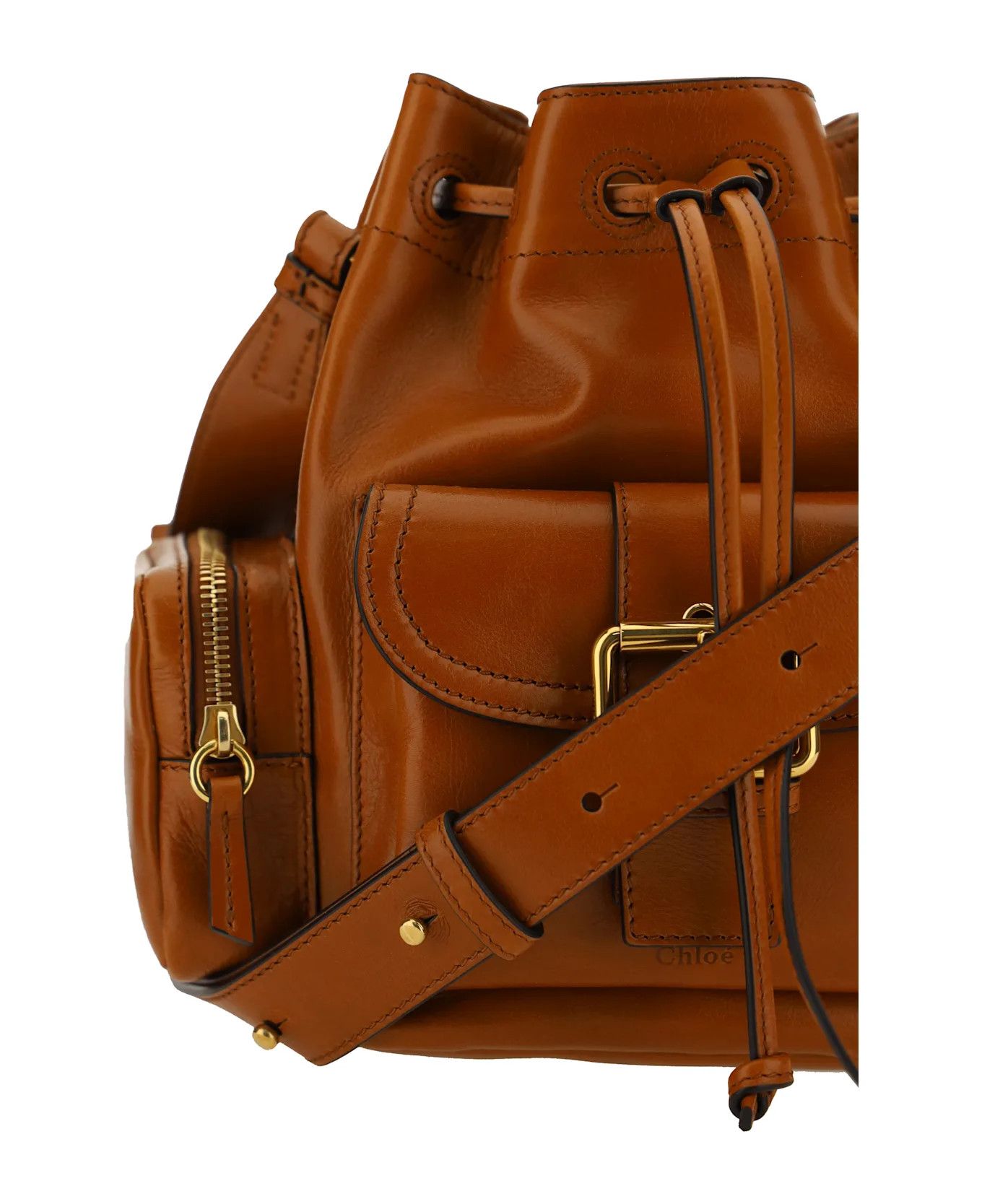Chloe o1loc1c10126 Size: OS / Camera Bucket Clay Bag in Brown Size ONE SIZE - 4 Thumbnail