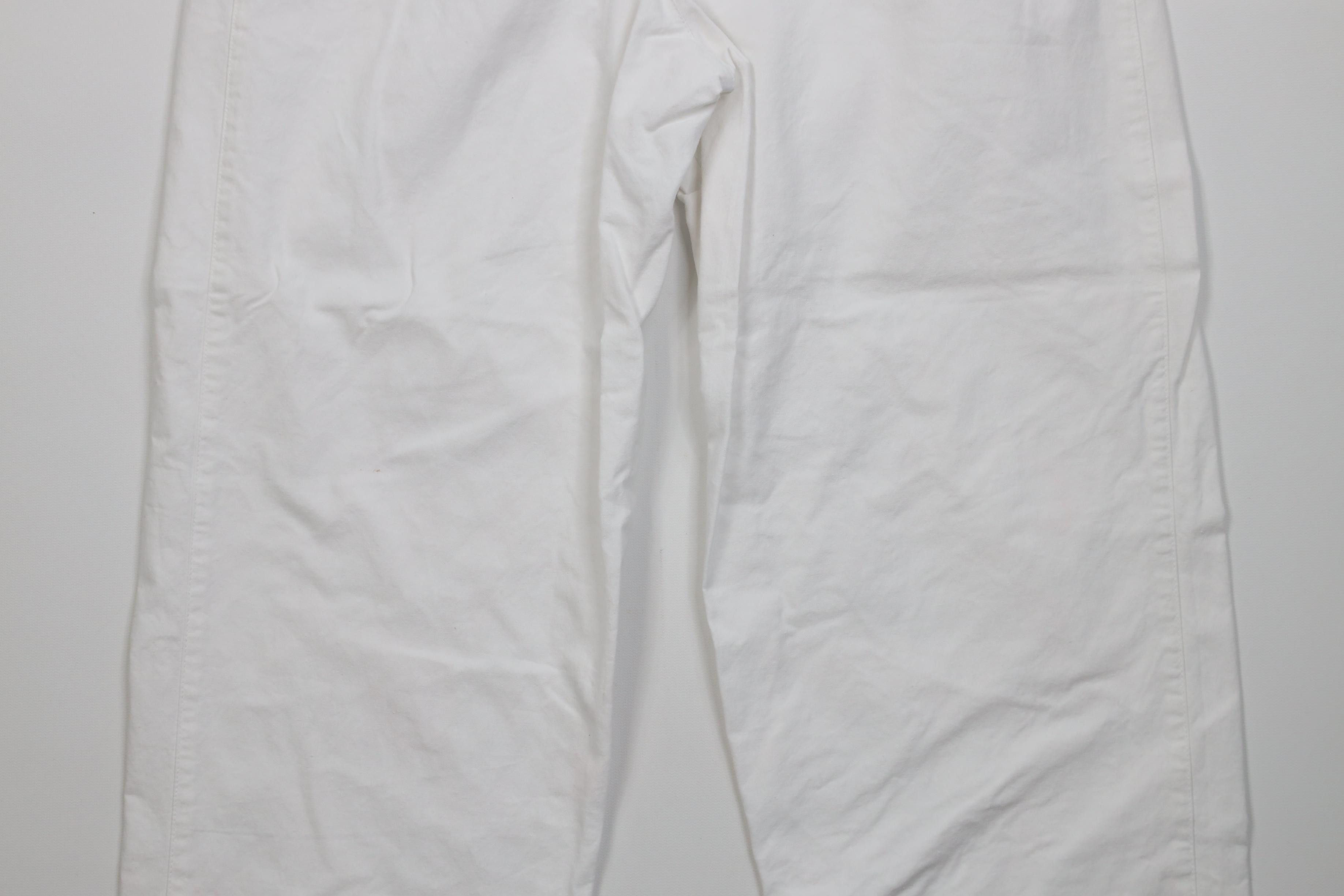 Lacoste Vtg 80s Izod Lacoste Straight Leg Chino Pants White Cotton Size US 30 / EU 46 - 13 Thumbnail