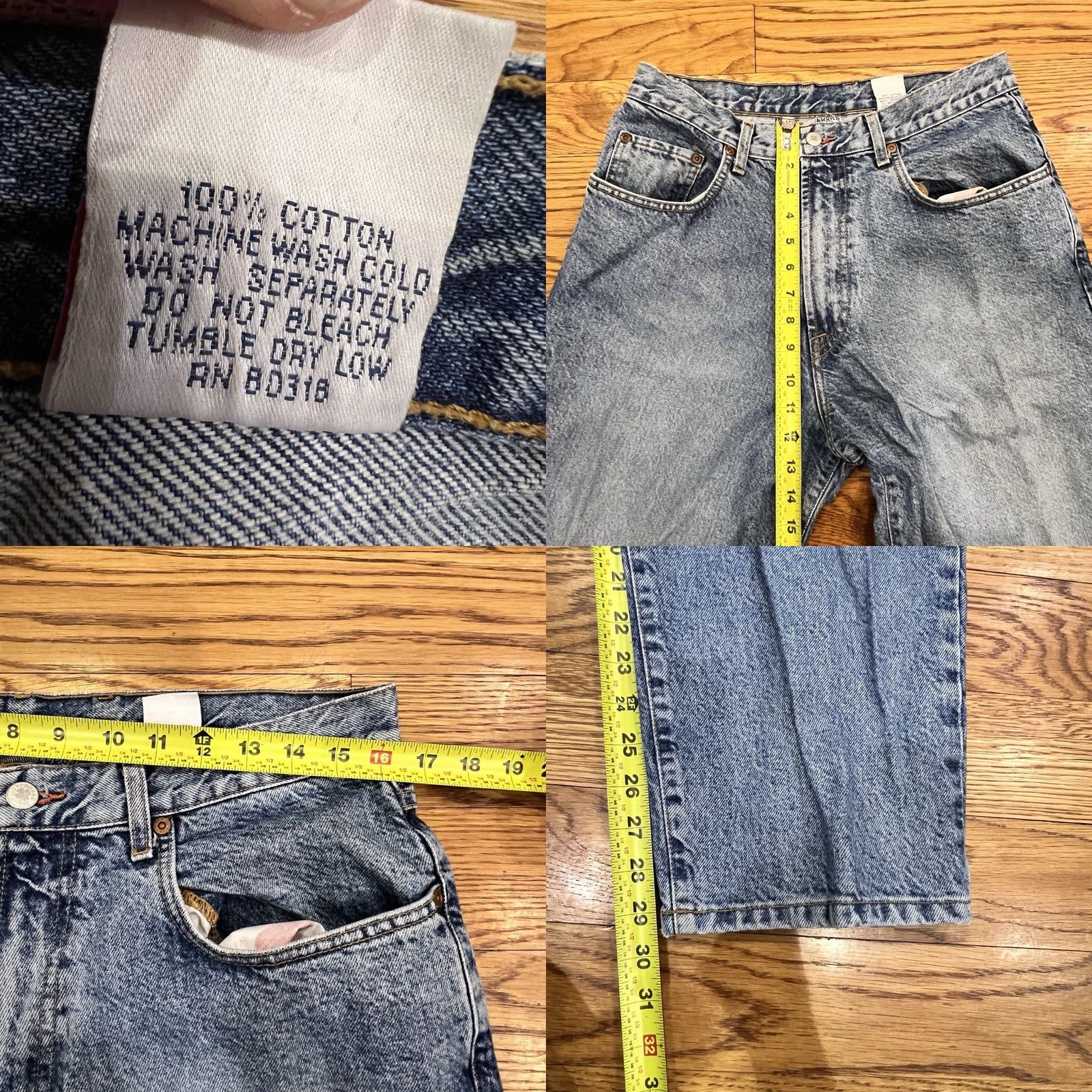 Lucky Brand VINTAGE Lucky Brand Jeans Mens 33x30 Relaxed Fit Denim USA 90s Straight Blue Mens Size US 33 - 9 Thumbnail