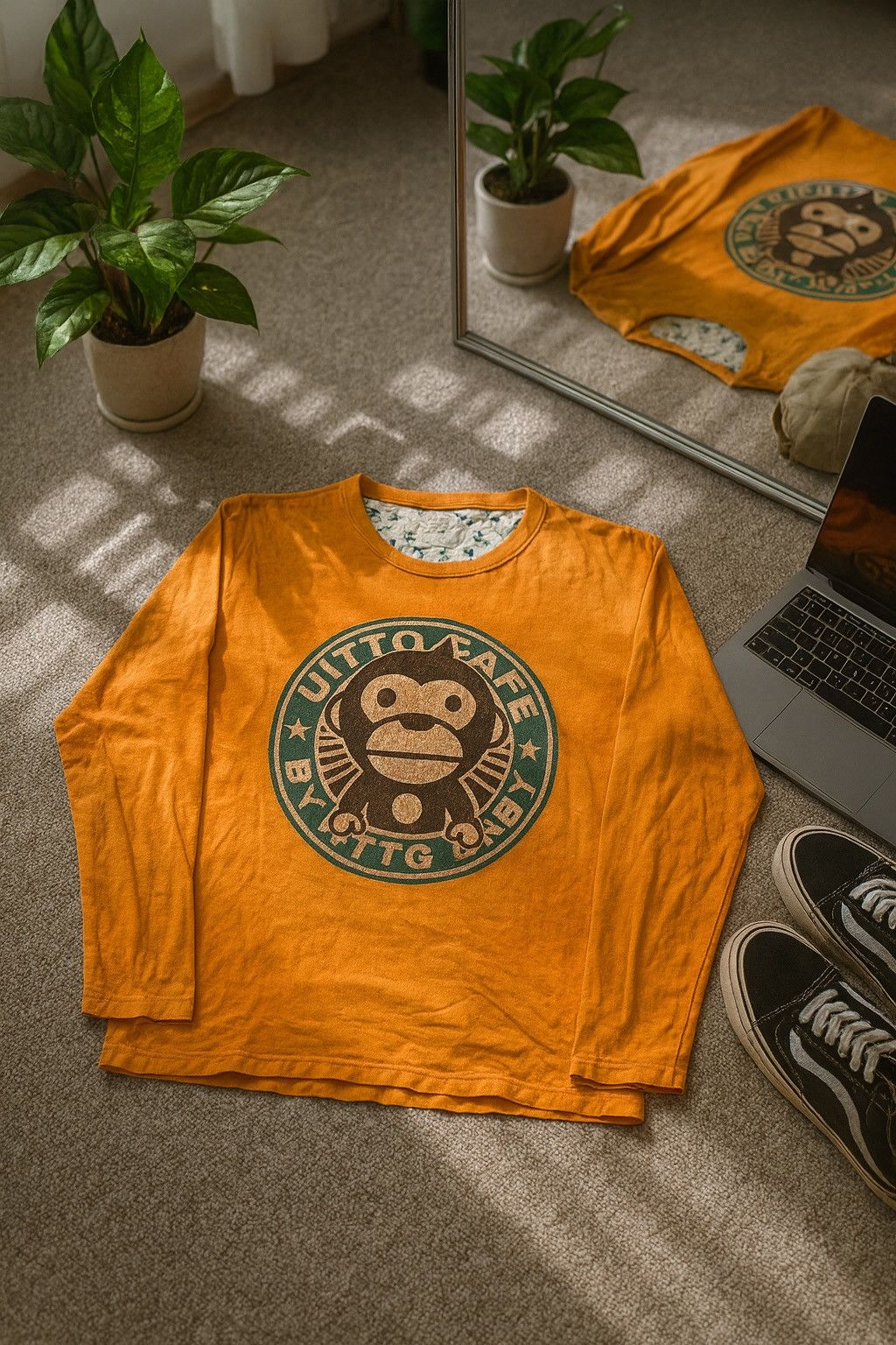 Japanese Brand VINTAGE UITTG BABY CAFE STARBUCKS ALIKE DESIGN Size US M / EU 48-50 / 2 - 1 Thumbnail