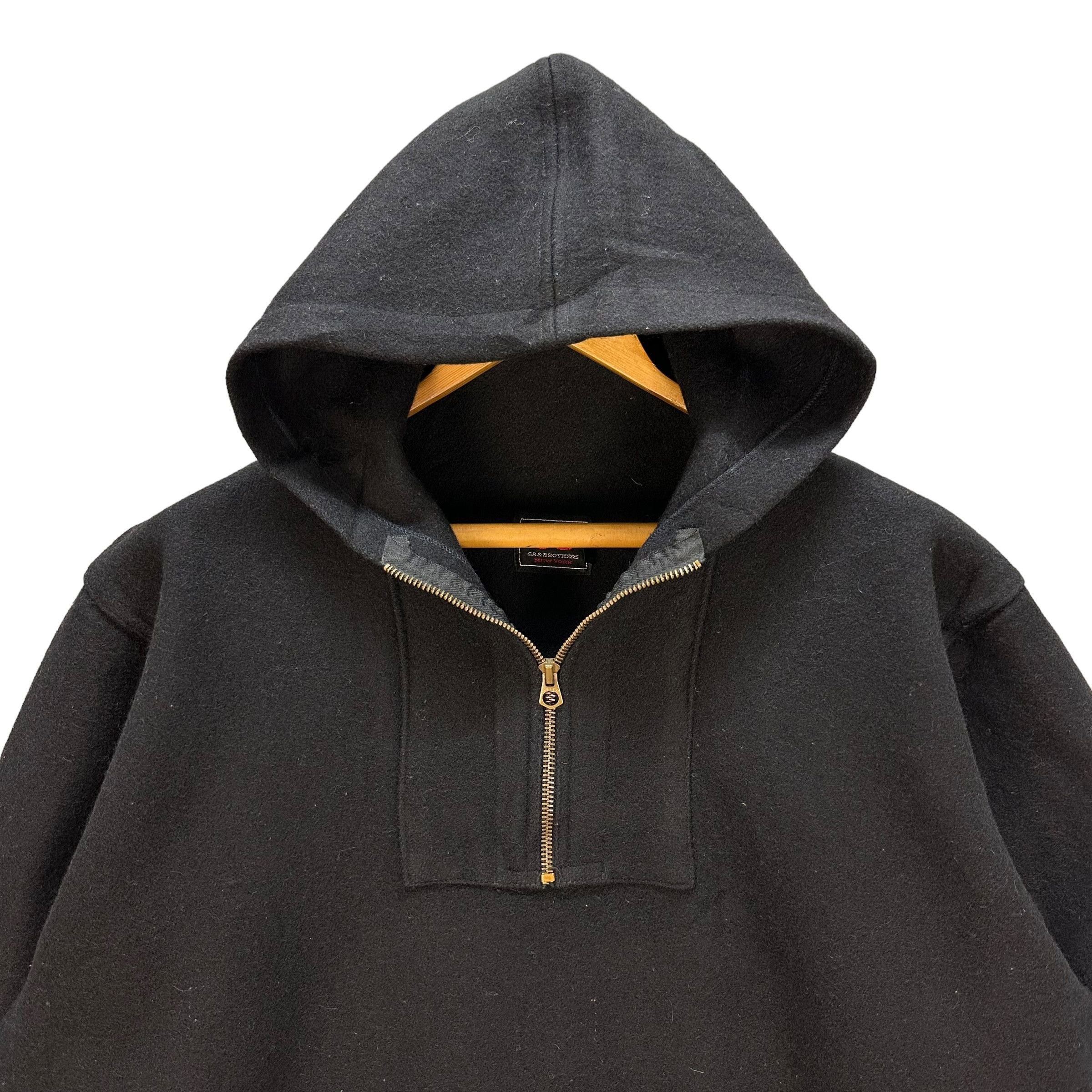 Vintage 68 & Brothers New York Half Zip Wool Hoodies #A23-0538 Size US L / EU 52-54 / 3 - 2 Thumbnail