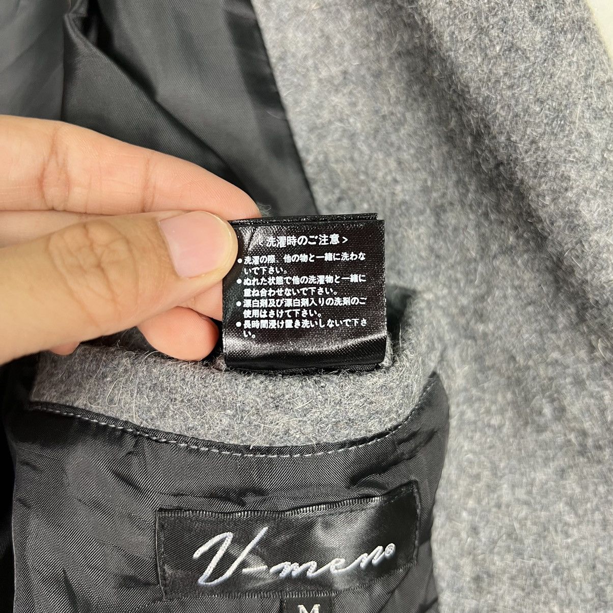 Japanese Brand 🔥 VMEN WOOL DOUBLE COLAR MOTO RIDER JACKET Size US M / EU 48-50 / 2 - 17 Thumbnail
