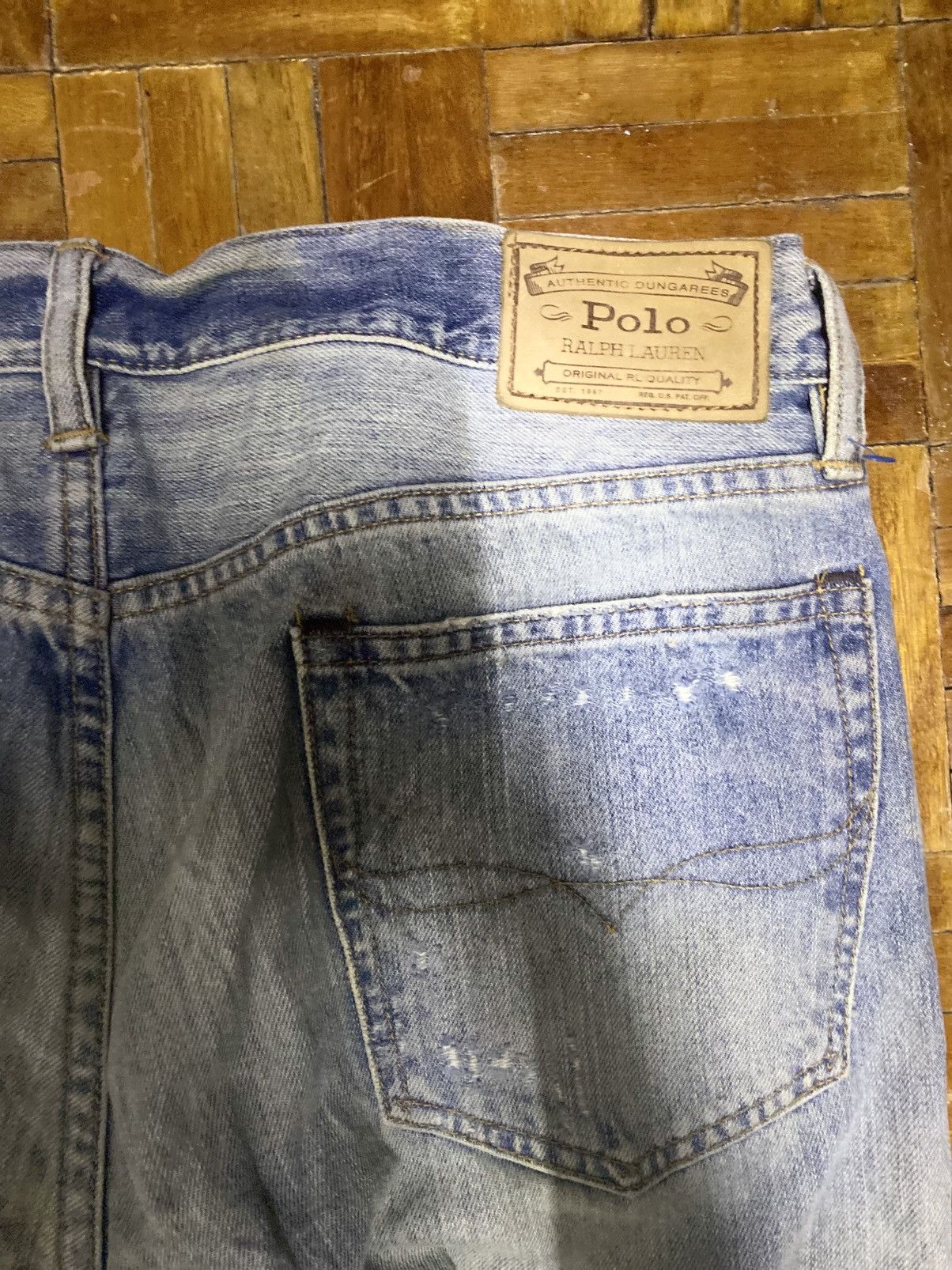 Polo Ralph Lauren × Vintage Vintage Denim Polo Ralph Lauren 90s distressed Size US 37 - 13 Thumbnail