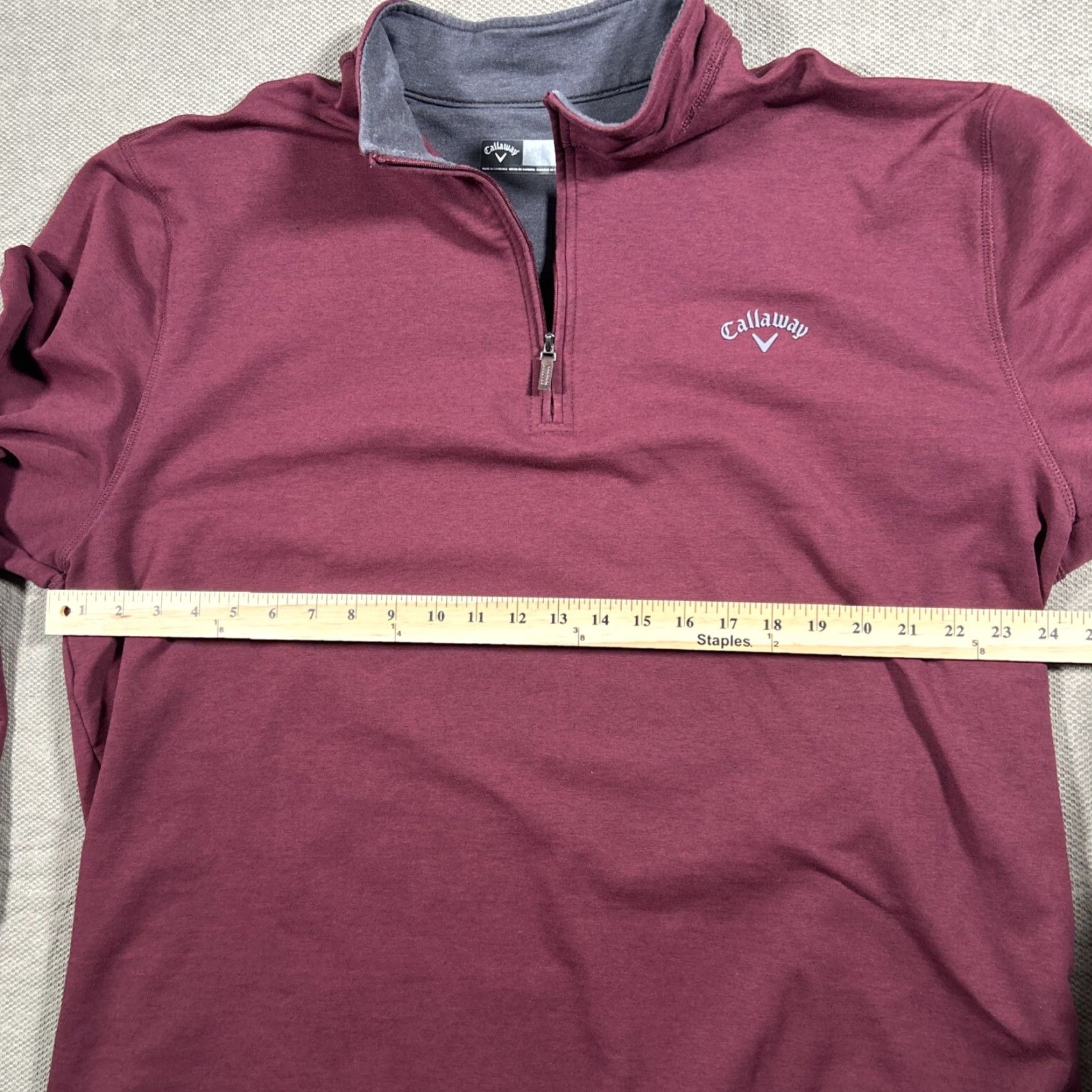 Callaway Callaway 1/4 Zip Pullover Mens XXL Red Long Sleeve Sweatshirt Golf Logo Shirt Size US XXL / EU 58 / 5 - 6 Thumbnail