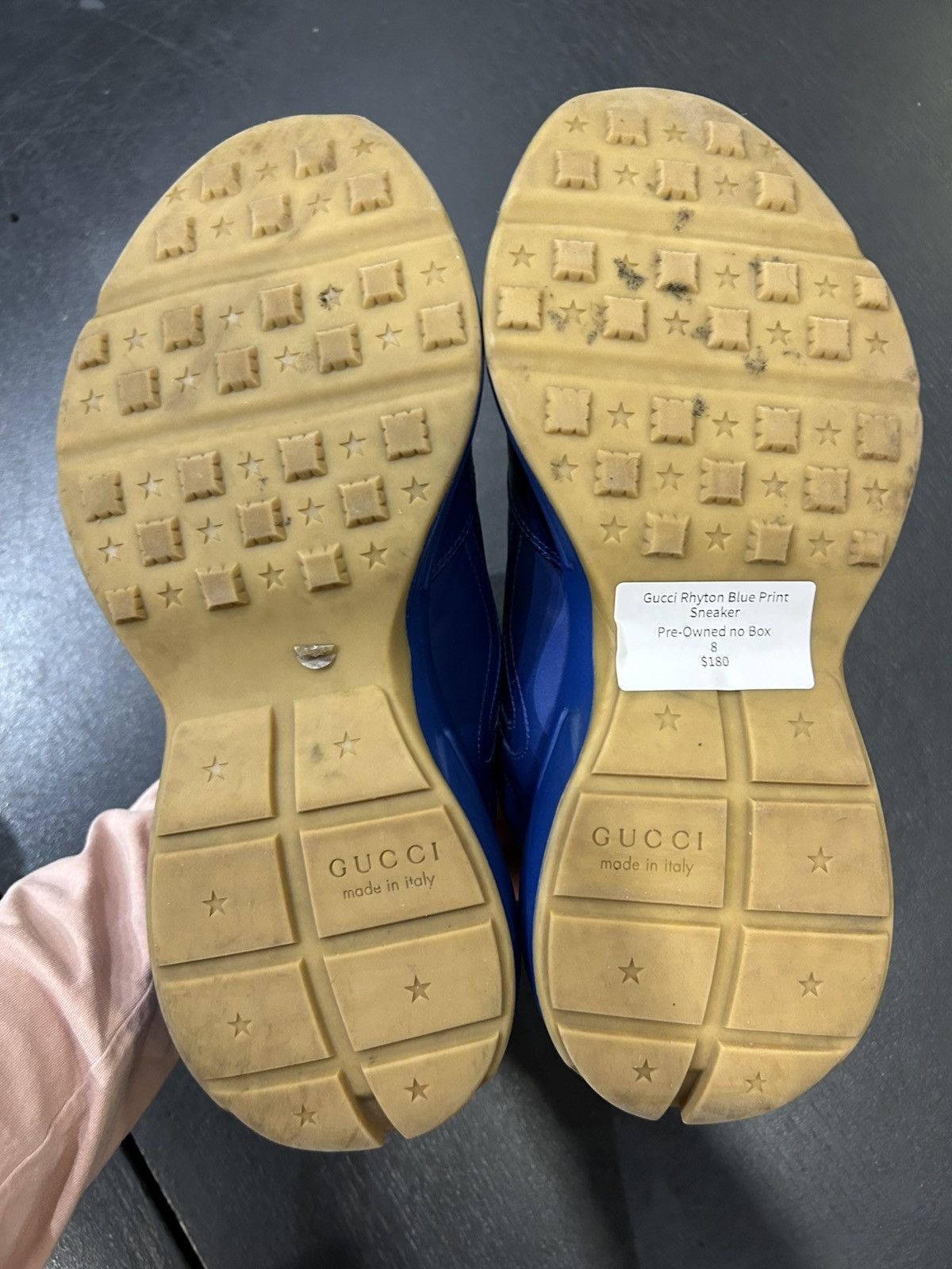 Gucci Gucci Rython Blue Print Sneaker Size US 8 / EU 41 - 7 Thumbnail