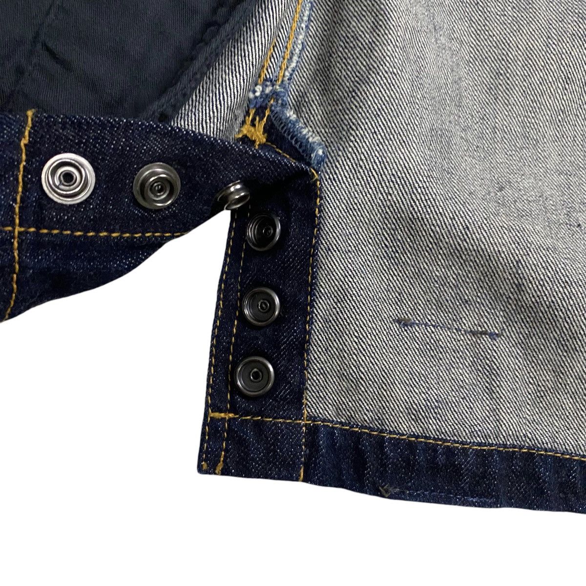 Japanese Brand Denim Bush Jacket Indigo Blue Size US S / EU 44-46 / 1 - 14 Thumbnail