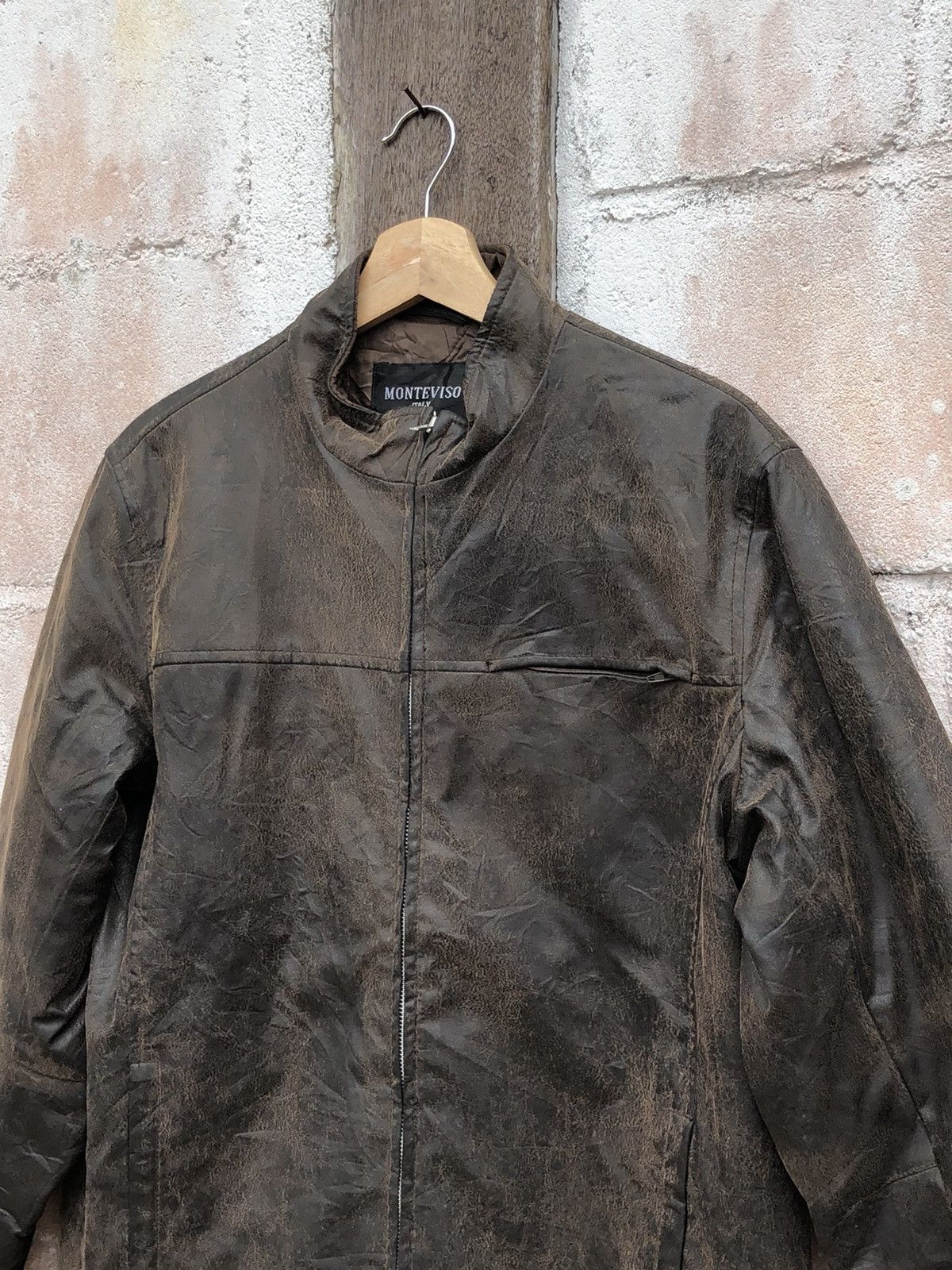 Designer Monteviso Italy Designer Leather Jacket Size US M / EU 48-50 / 2 - 4 Thumbnail
