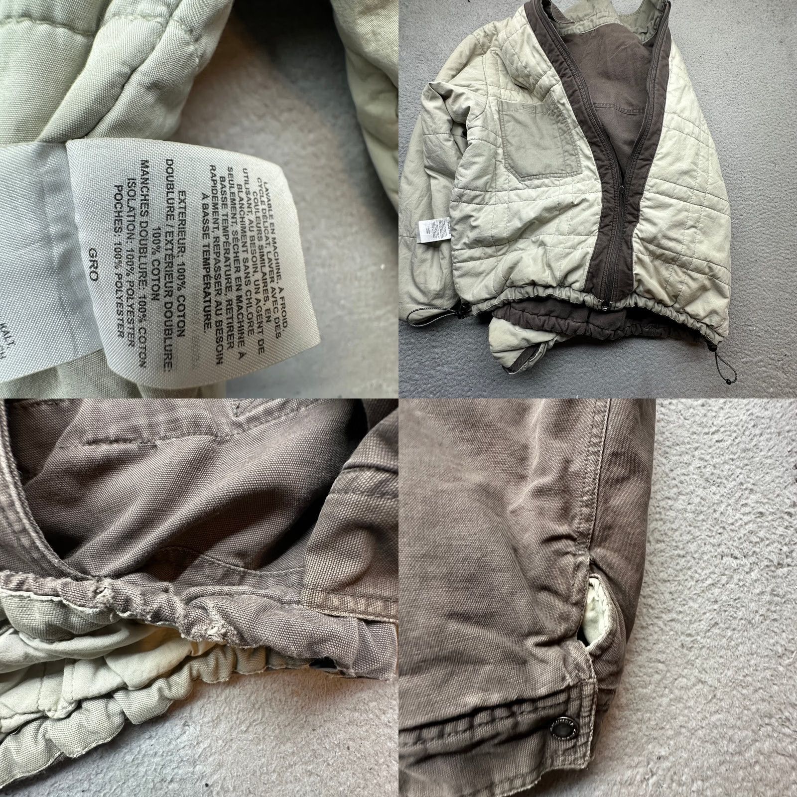 Vintage VINTAGE Columbia Canvas Insulated Quilt Lined Work Jacket Men Large Brown Bomber Size US L / EU 52-54 / 3 - 8 Thumbnail