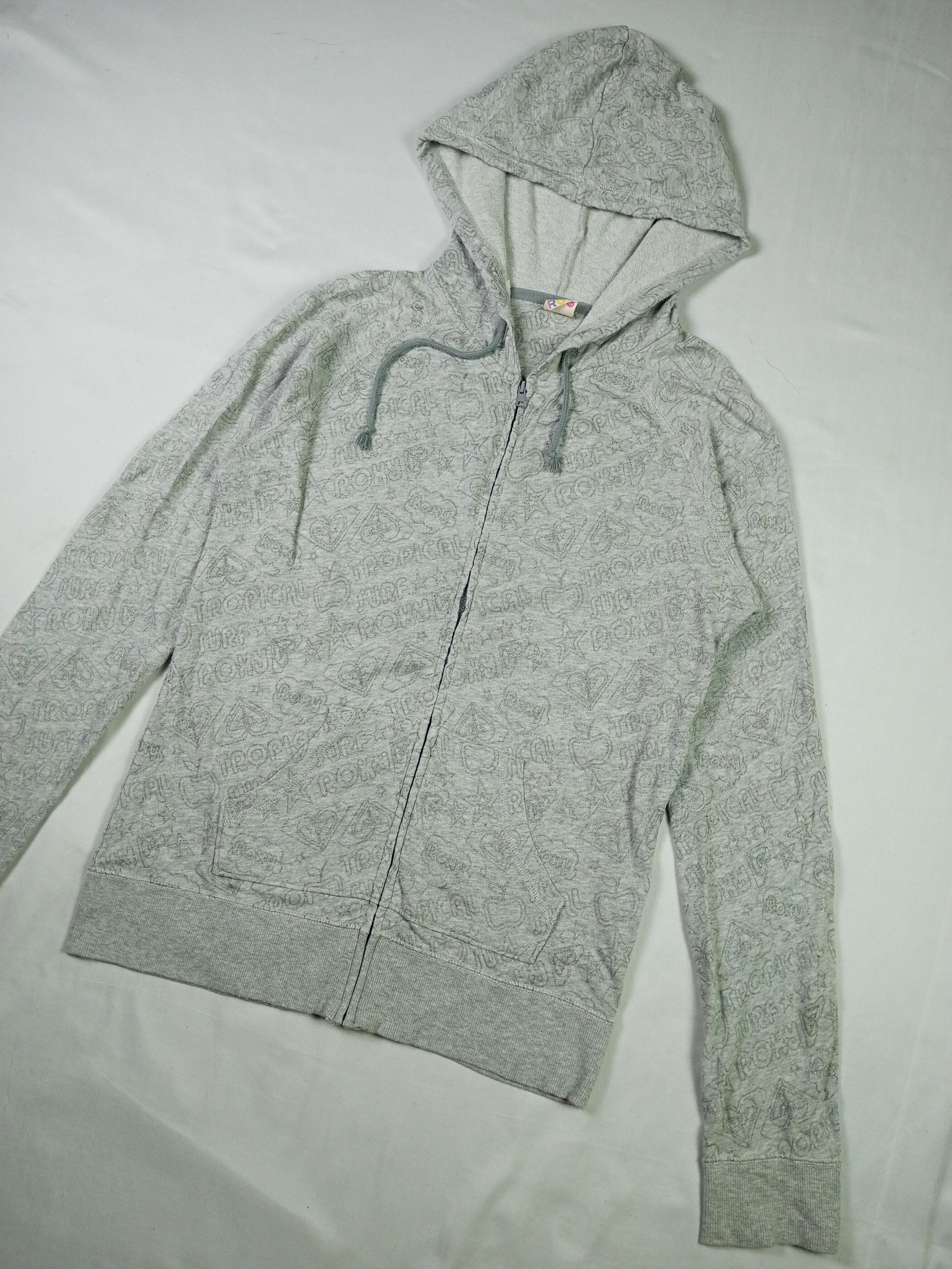 Quicksilver Y2k Roxy Zip Hoodie Surf Style Size US L / EU 52-54 / 3 - 2 Thumbnail