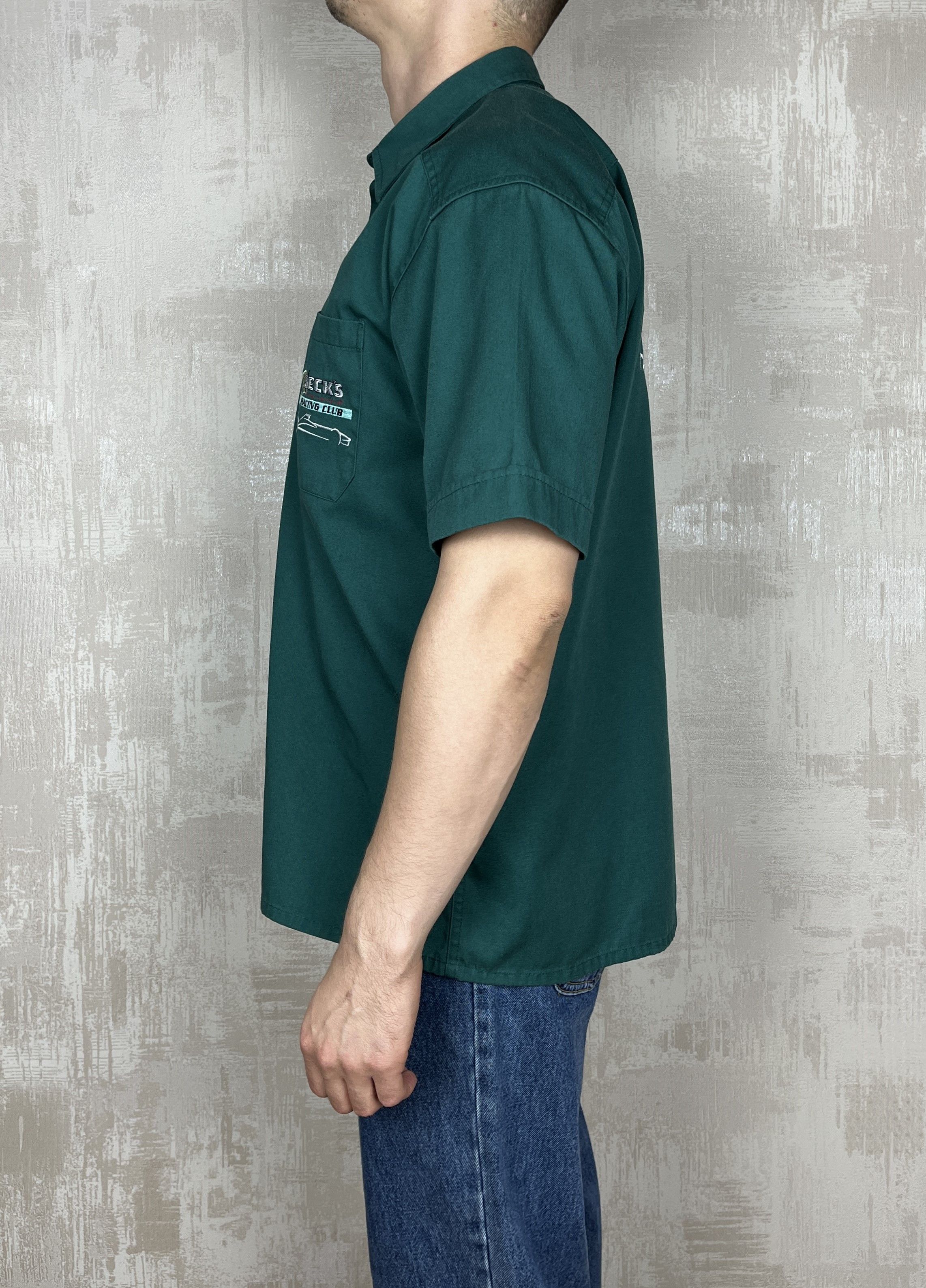 Formula 1 Vintage Beck's Racing Club Formula Uno F1 Short Sleeve Shirt Size US XL / EU 56 / 4 - 13 Thumbnail
