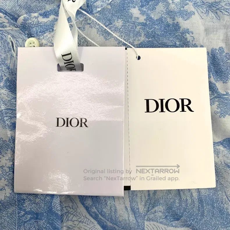 Dior Dior 22 blue animal jungle print cotton single-breasted lo Size XS / US 0-2 / IT 36-38 - 7 Thumbnail