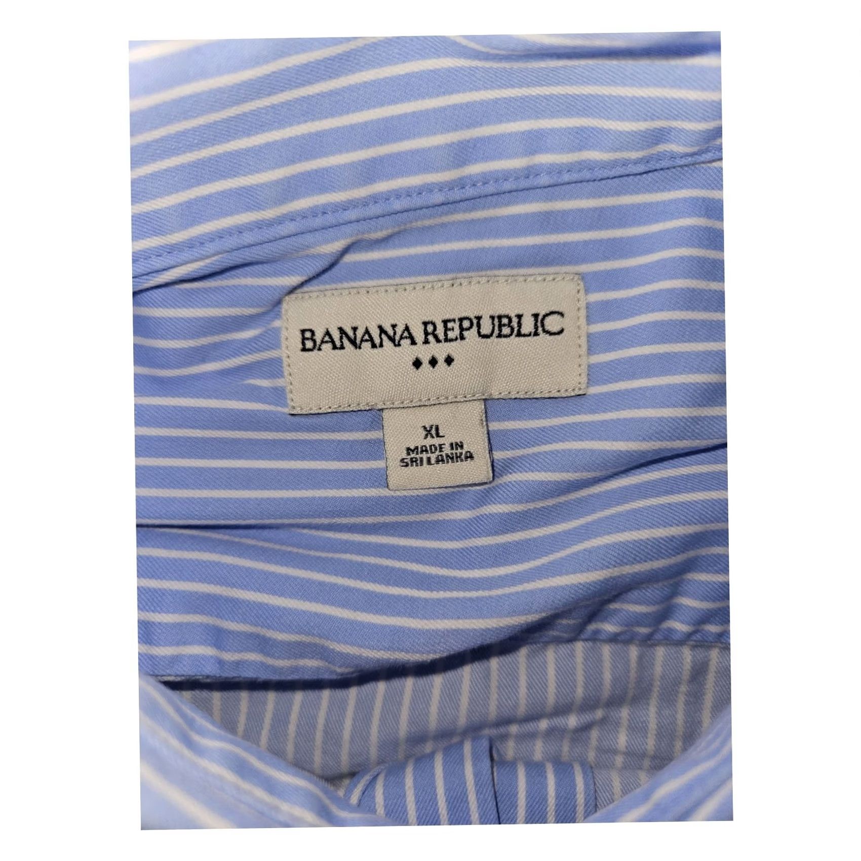 Banana Republic VINTAGE Banana Republic Button Shirt Long Sleeve Men's XL Blue Striped Casual Workwear Size US XL / EU 56 / 4 - 2 Thumbnail