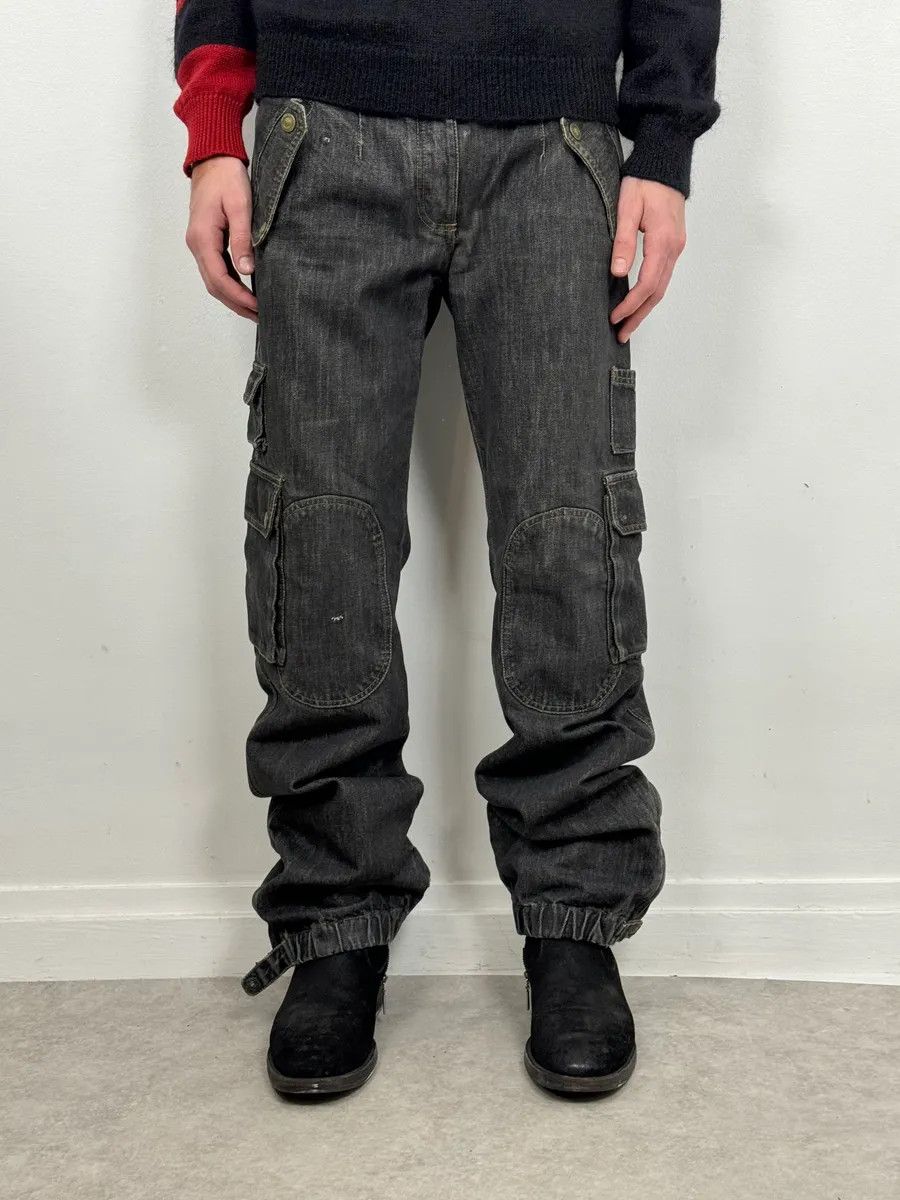 Dolce & Gabbana AW2004 Dolce & Gabbana Grey Cargo Denim Jeans Size US 32 / EU 48 - 3 Thumbnail