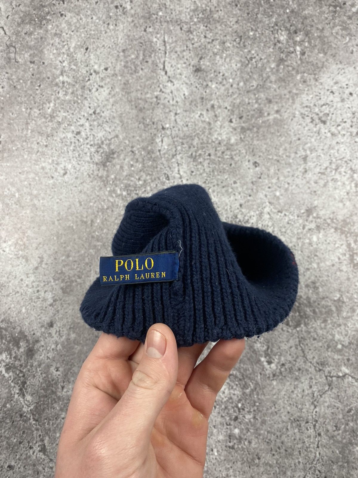 Polo Ralph Lauren Polo Ralph Lauren Polo Bear Beanie Black Hat RL Knit Wool Size ONE SIZE - 5 Thumbnail