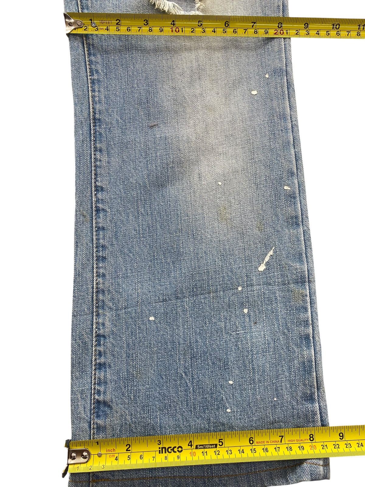 Abercrombie & Fitch Abercrombie & Fitch Faded Wash Paint Splash Boot Cut Jeans Size US 32 / EU 48 - 9 Thumbnail
