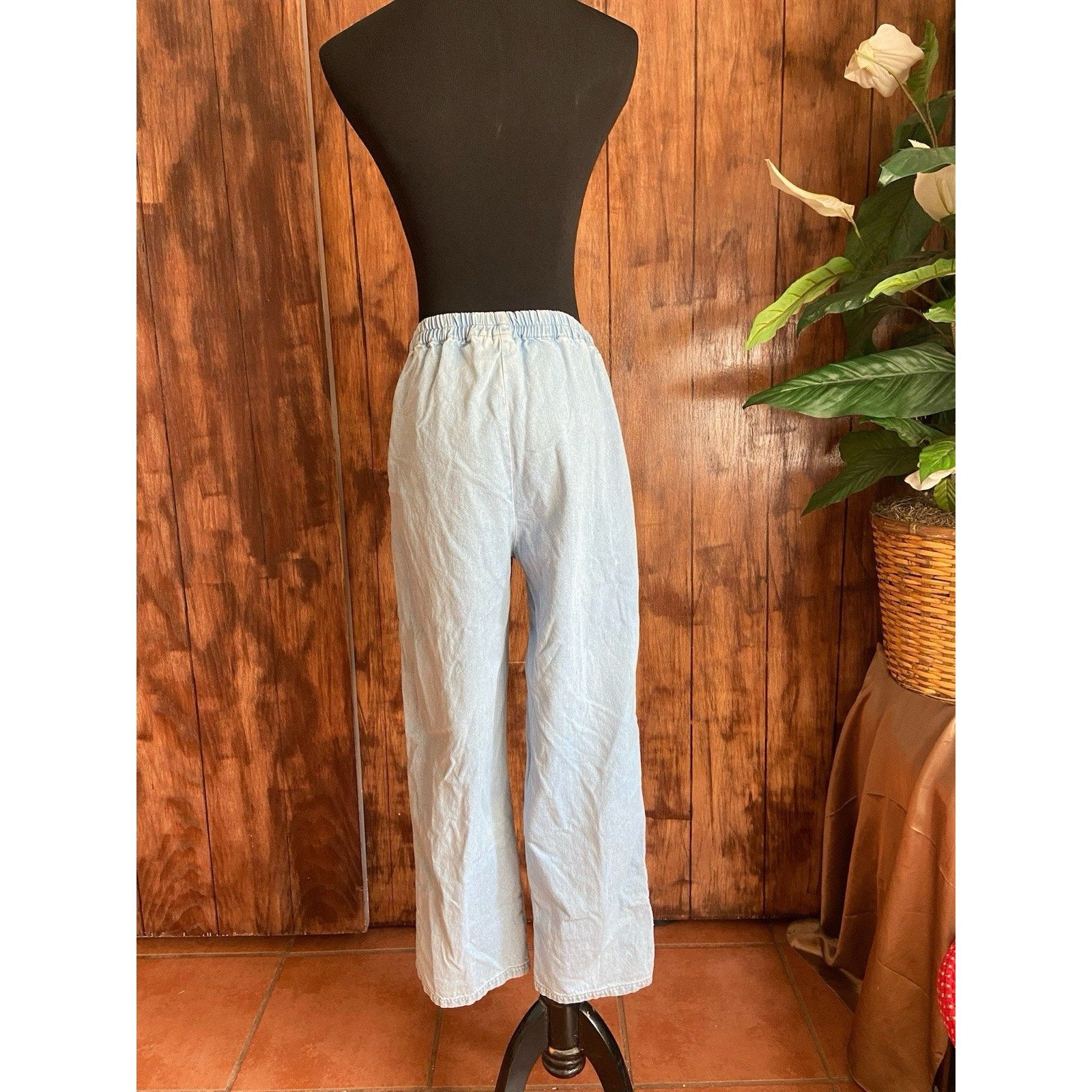 Ecco Women’s Blue Eccobay Pants Size: Small High Waisted Pockets Size 28" / US 6 / IT 42 - 3 Thumbnail
